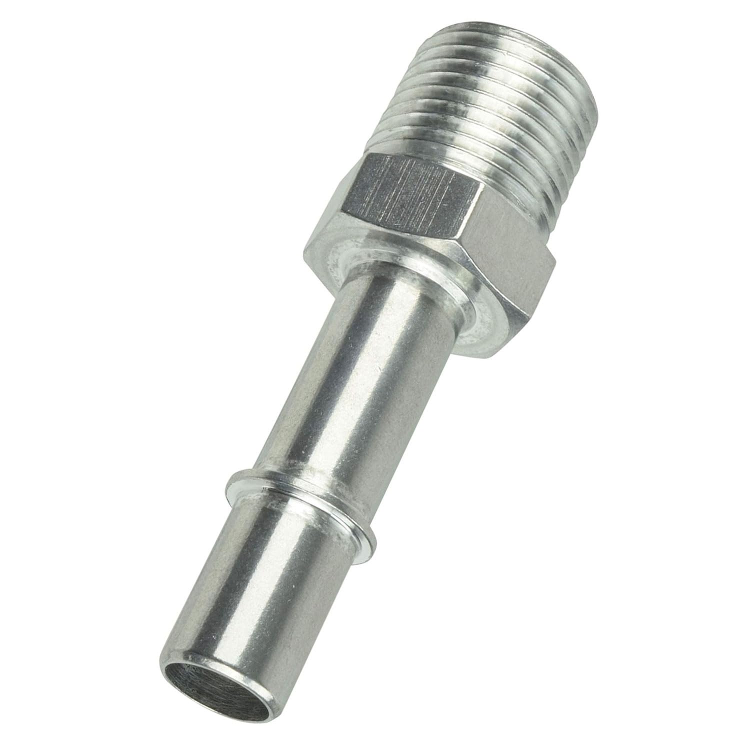 ICT Billet 1/2" Quick Connect Male Fuel Hose to 1/2" NPT Adapter Fitting GM Diesel Feed Bare Machined Aluminum Designed & Manufactured in the USA AN817-03-08 - Image 3