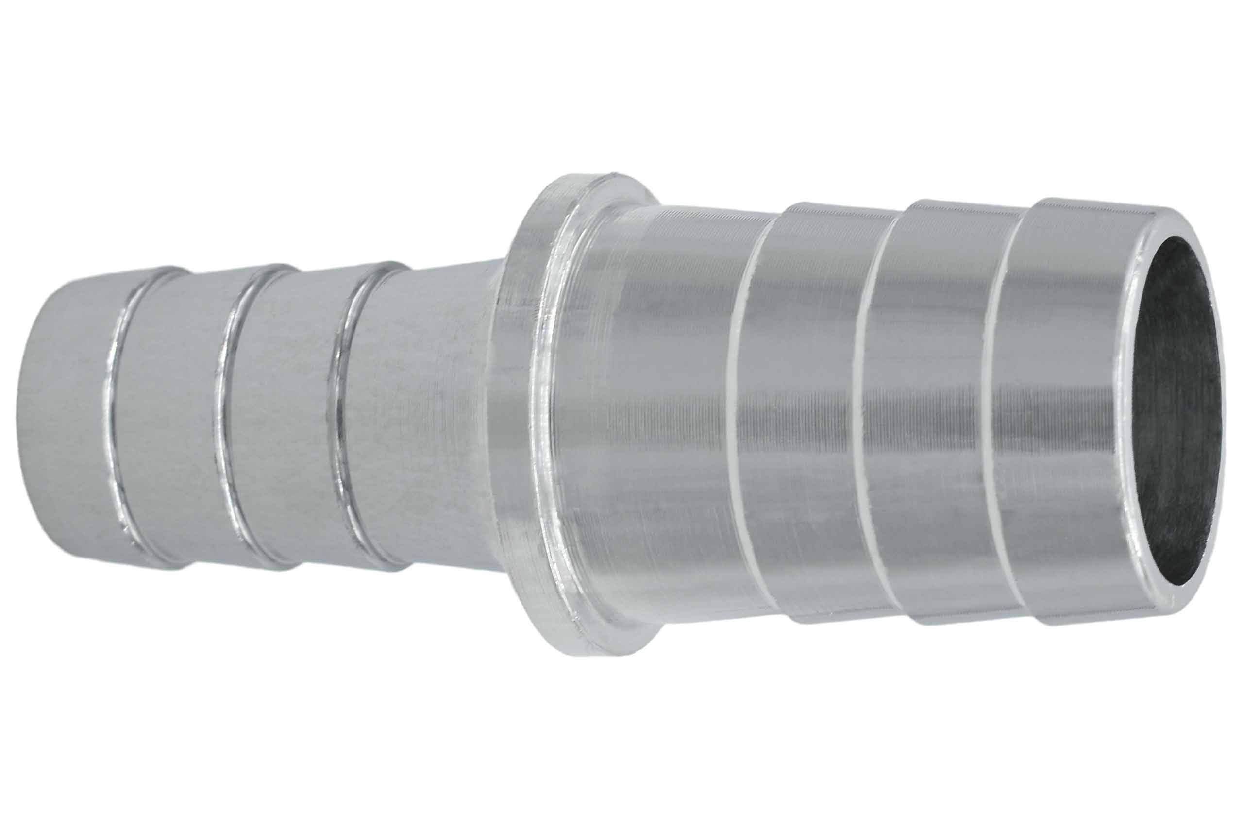 ICT Billet 1/2" to 3/8" Inch Hose Barb Splice Coupler Repair Connector Fitting Adapter Connector Radiator Coolant Intercooler Fluid Fitting Designed & Manufactured in USA Bare Aluminum AN627-08-06A - Image 4