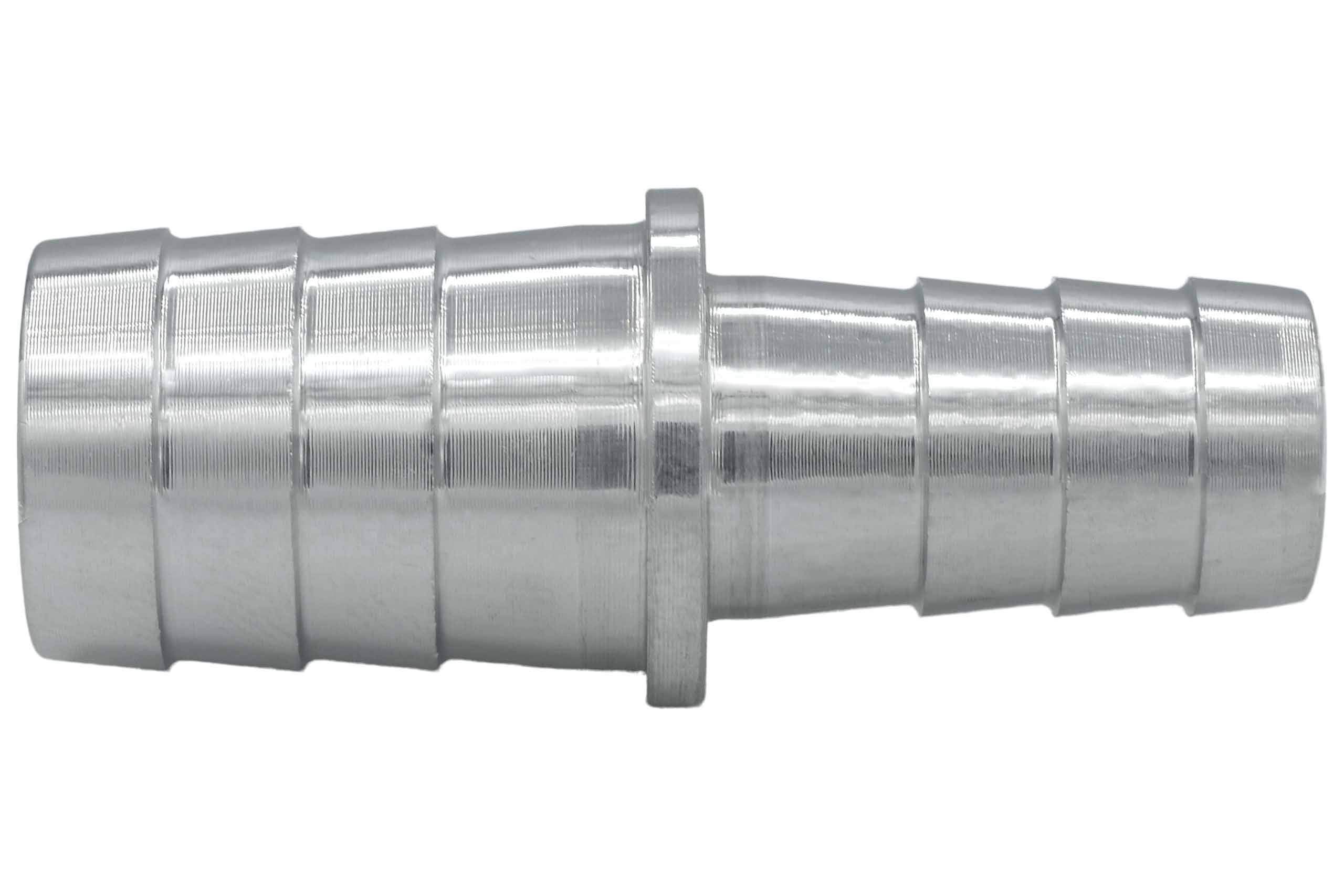 ICT Billet 1/2" to 3/8" Inch Hose Barb Splice Coupler Repair Connector Fitting Adapter Connector Radiator Coolant Intercooler Fluid Fitting Designed & Manufactured in USA Bare Aluminum AN627-08-06A - Image 5