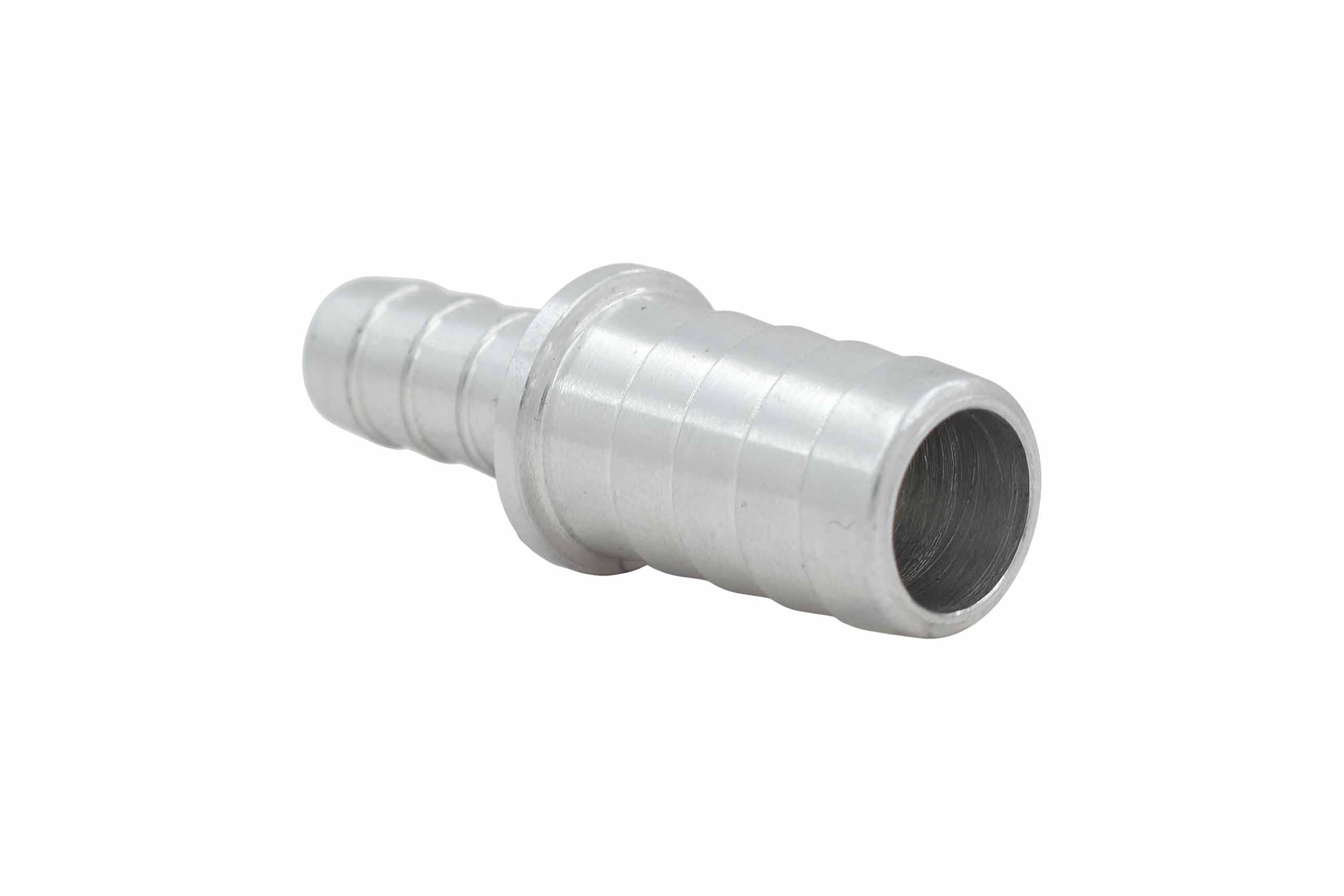ICT Billet 1/2" to 5/16" Inch Hose Barb Splice Coupler Repair Connector Fitting Adapter Connector Radiator Coolant Intercooler Fluid Fitting Designed & Manufactured in USA Bare Aluminum AN627-08-05A - Image 4