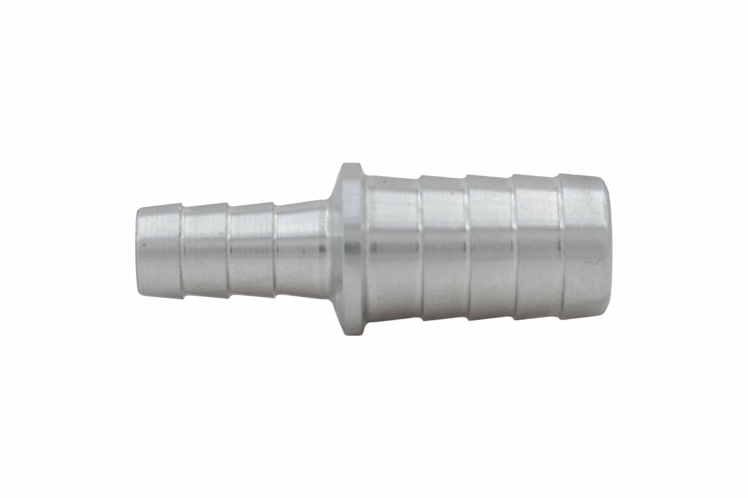ICT Billet 1/2" to 5/16" Inch Hose Barb Splice Coupler Repair Connector Fitting Adapter Connector Radiator Coolant Intercooler Fluid Fitting Designed & Manufactured in USA Bare Aluminum AN627-08-05A - Image 5