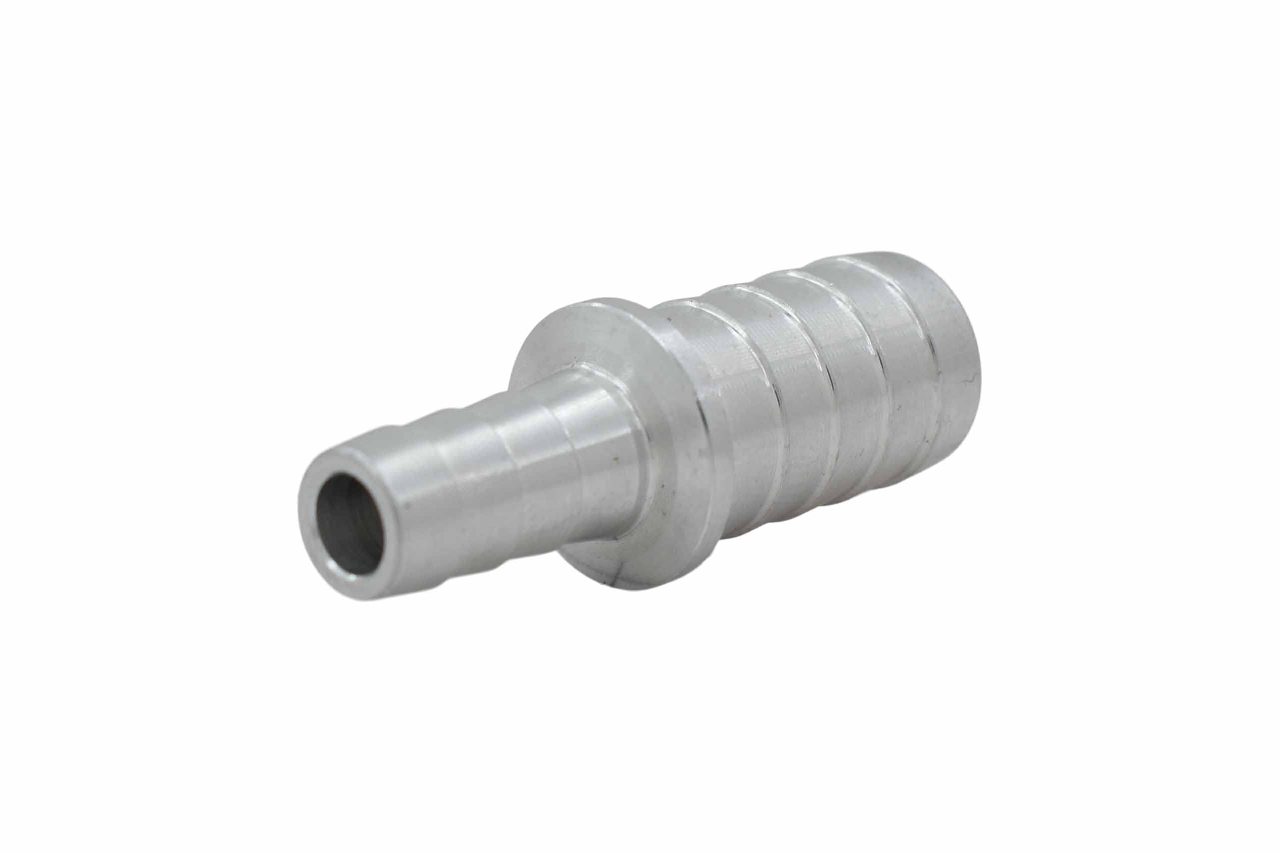 ICT Billet 1/2" to 5/16" Inch Hose Barb Splice Coupler Repair Connector Fitting Adapter Connector Radiator Coolant Intercooler Fluid Fitting Designed & Manufactured in USA Bare Aluminum AN627-08-05A - Image 6