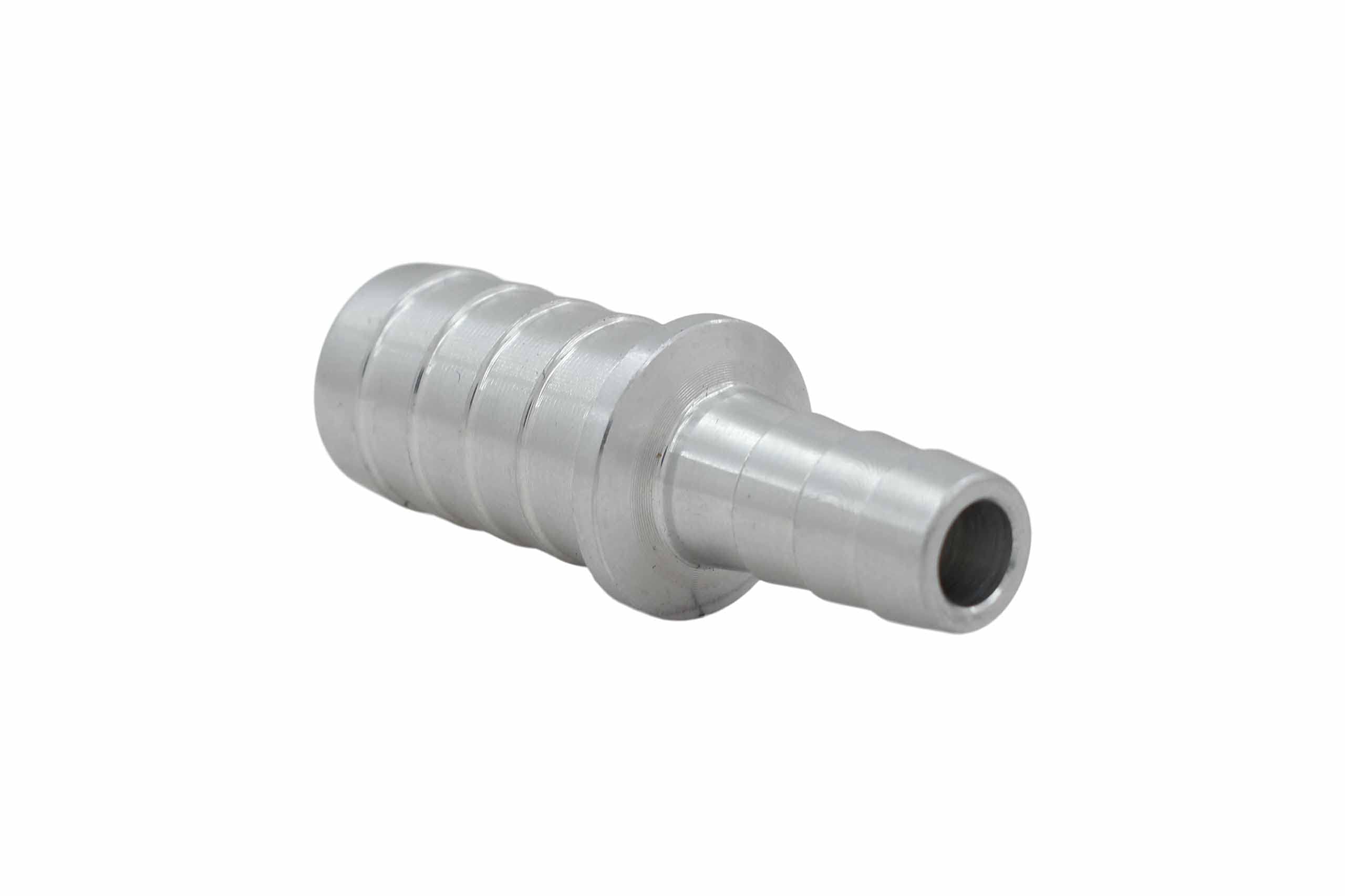 ICT Billet 1/2" to 5/16" Inch Hose Barb Splice Coupler Repair Connector Fitting Adapter Connector Radiator Coolant Intercooler Fluid Fitting Designed & Manufactured in USA Bare Aluminum AN627-08-05A - Image 7