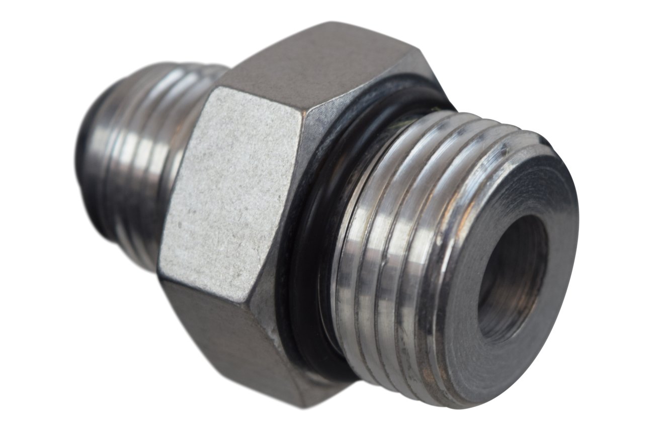 ICT Billet -10AN Flare to 12 Oring ORB Male Fuel Pump Rail Adapter Fitting Flare Hose Bare AN920-10-12A - Image 3