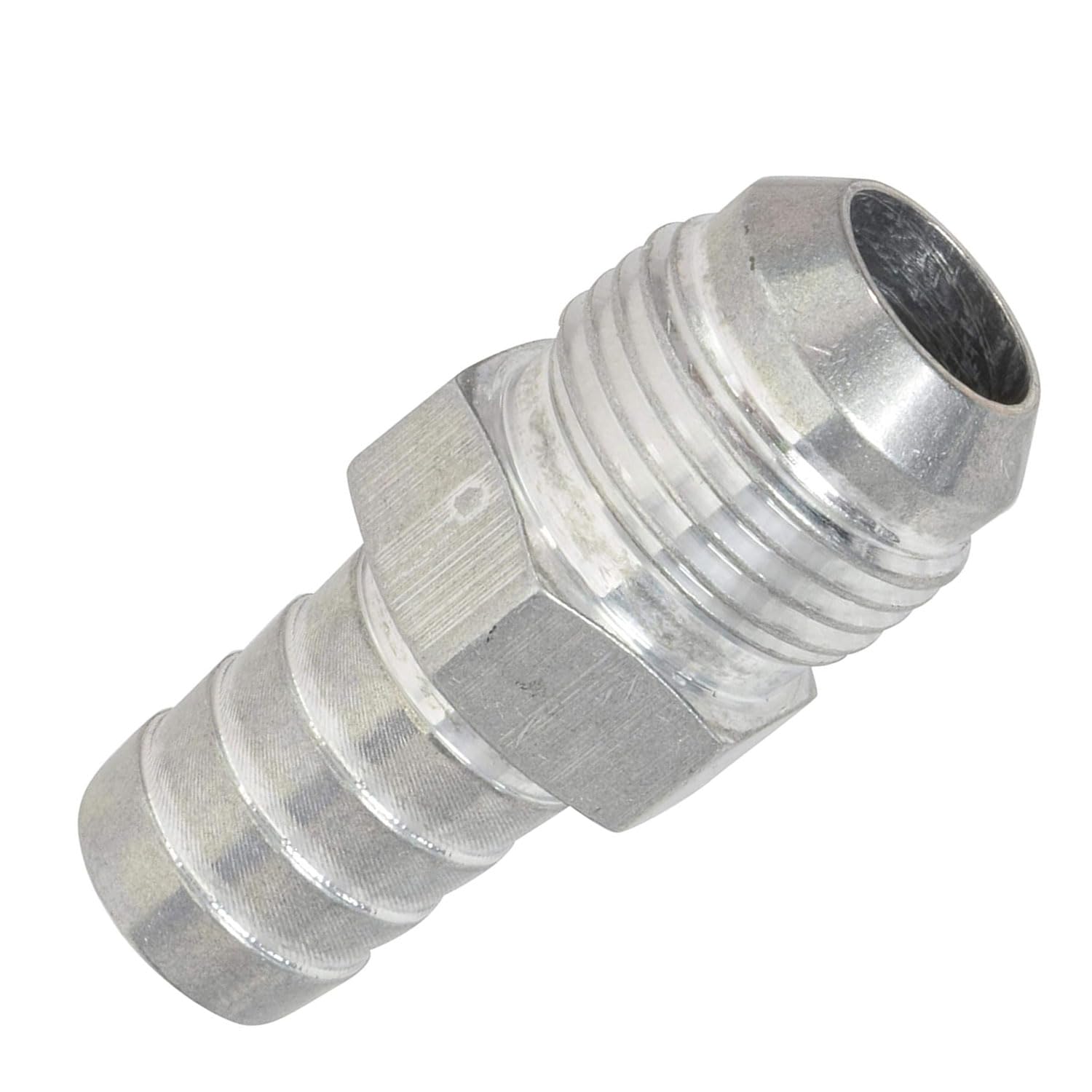 ICT Billet -10AN Flare to 5/8" (.625) Hose Barb Adapter Fitting Flare Connector Fluid Designed & Manufactured in the USA Bare Machined Aluminum F10AN625BA-A - Image 4
