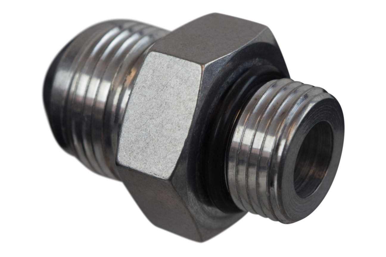 ICT Billet -12AN Flare to 10 Oring ORB Male Fuel Pump Rail Adapter Fitting Flare Hose Bare AN920-12-10A - Image 3