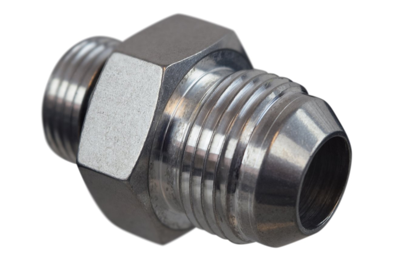 ICT Billet -12AN Flare to 10 Oring ORB Male Fuel Pump Rail Adapter Fitting Flare Hose Bare AN920-12-10A - Image 4