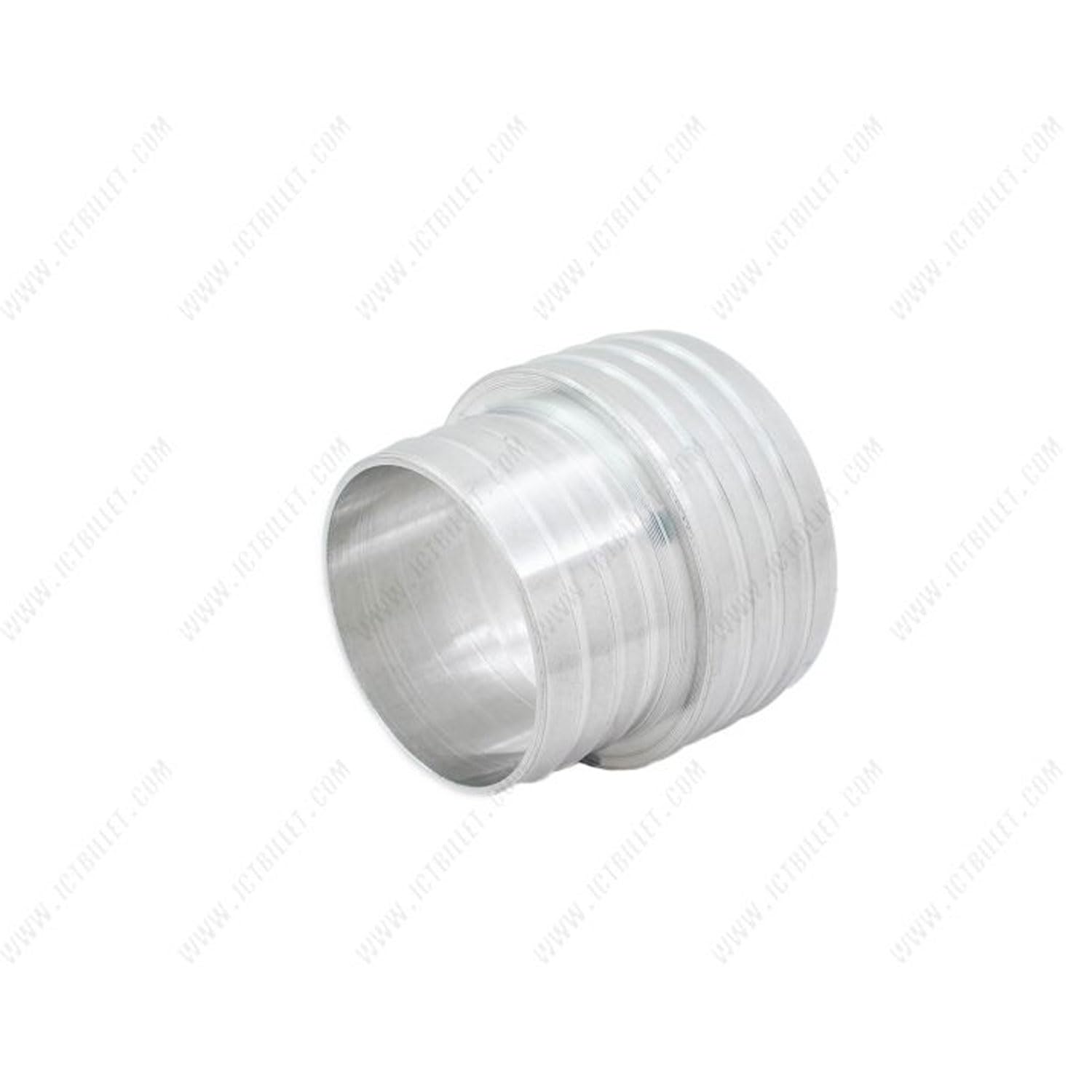 ICT Billet 2"" to 2.5"" Inch Hose Barb Splice Coupler Repair Reducer Fitting Adapter, Natural - Image 4