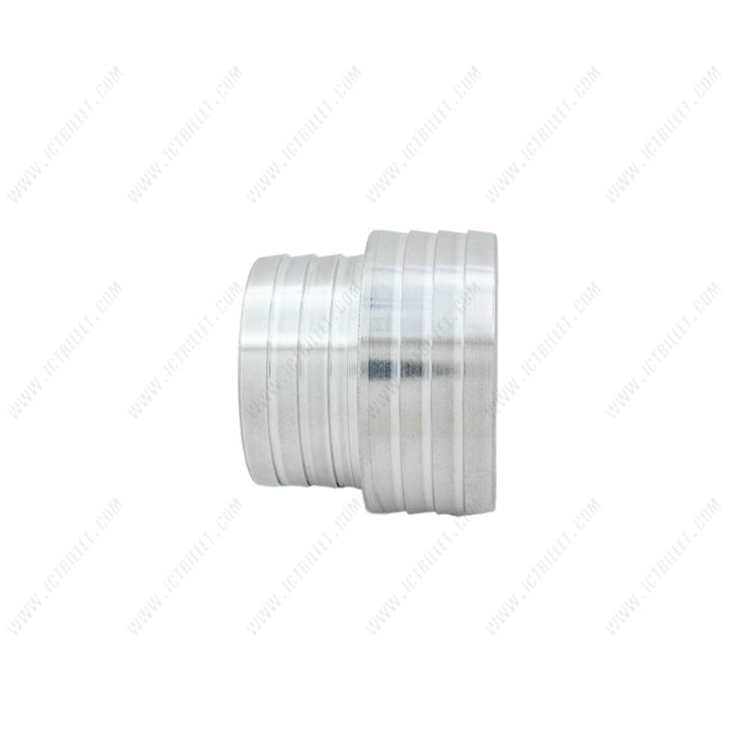 ICT Billet 2"" to 2.5"" Inch Hose Barb Splice Coupler Repair Reducer Fitting Adapter, Natural - Image 5