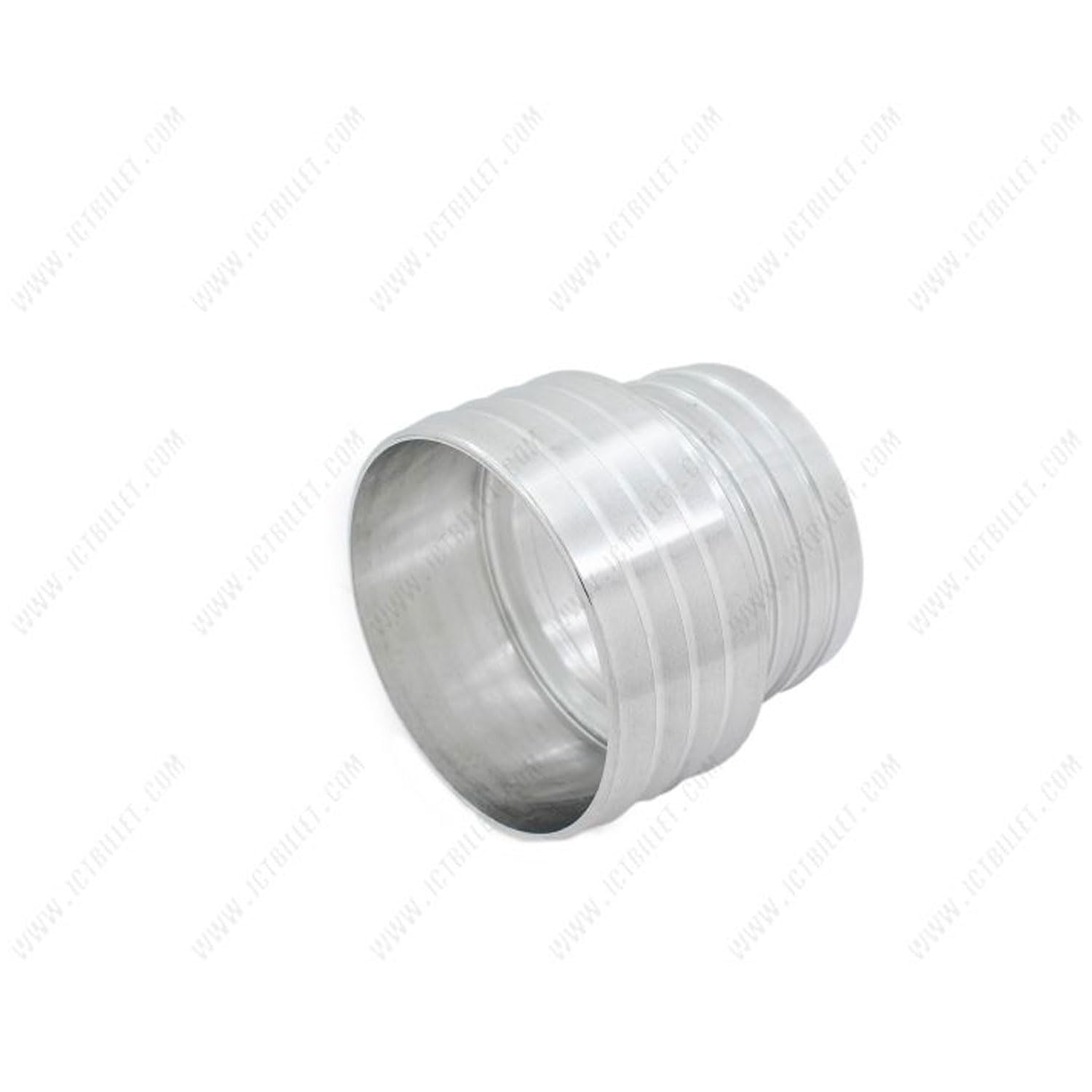 ICT Billet 2"" to 2.5"" Inch Hose Barb Splice Coupler Repair Reducer Fitting Adapter, Natural - Image 8