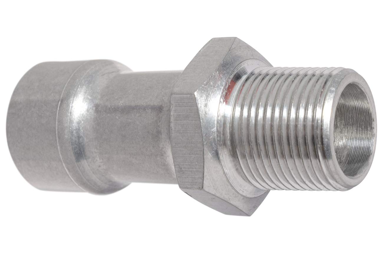 ICT Billet 3/4" NPT Extension Male/Female 2.4" Electric Water Pump Threaded Bare Machined Aluminum Fitting Designed & Manufactured in the USA F750NP750NPX - Image 3