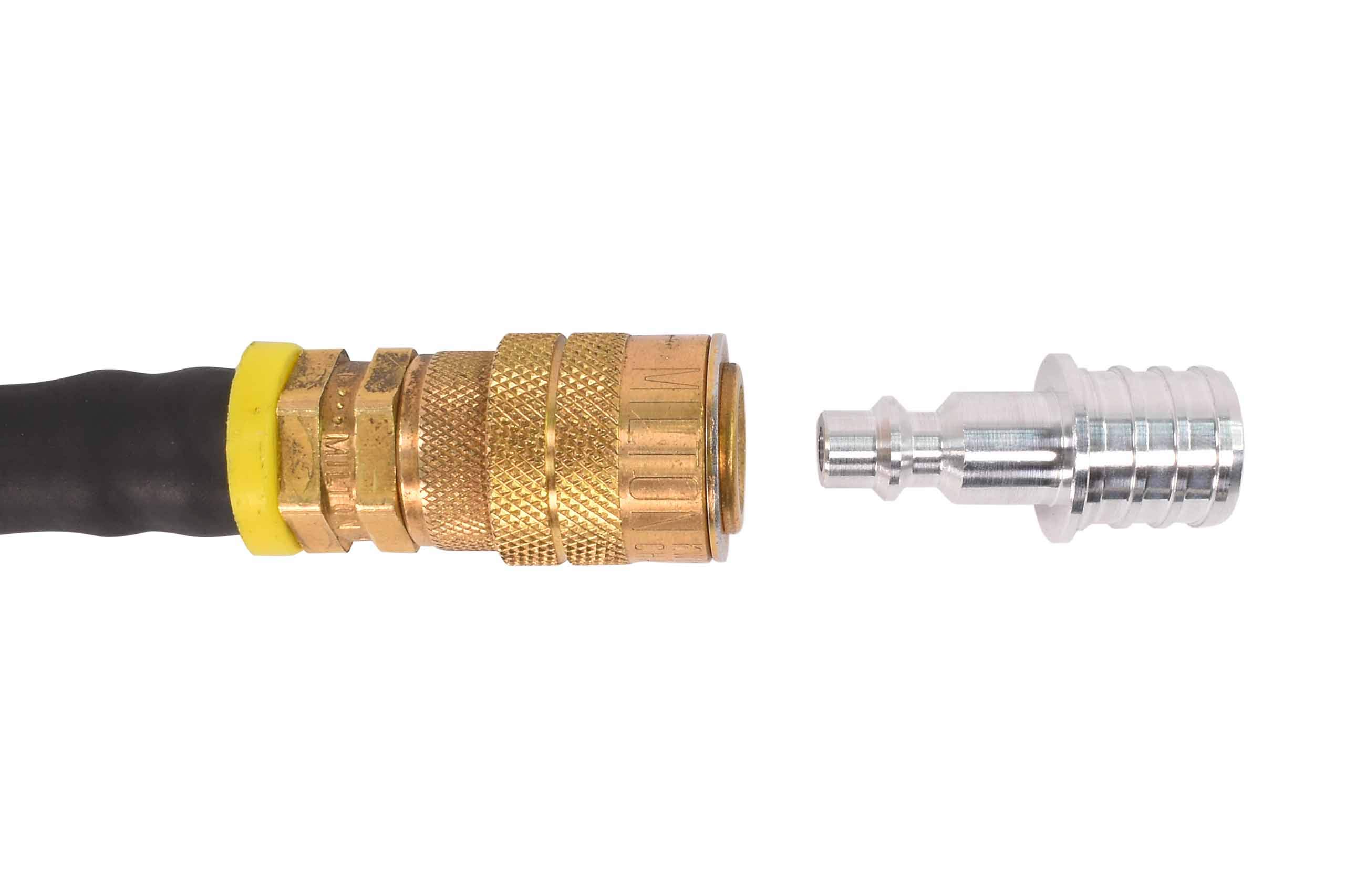 ICT Billet 3/4" PEX Pipe Male Hose Testing Tool to 1/4" Air Compressor Hose Test Fitting Aluminum Pressure Test Fluid Designed & Manufactured in the USA Machined Finish .750" 551956-PEX07 - Image 6