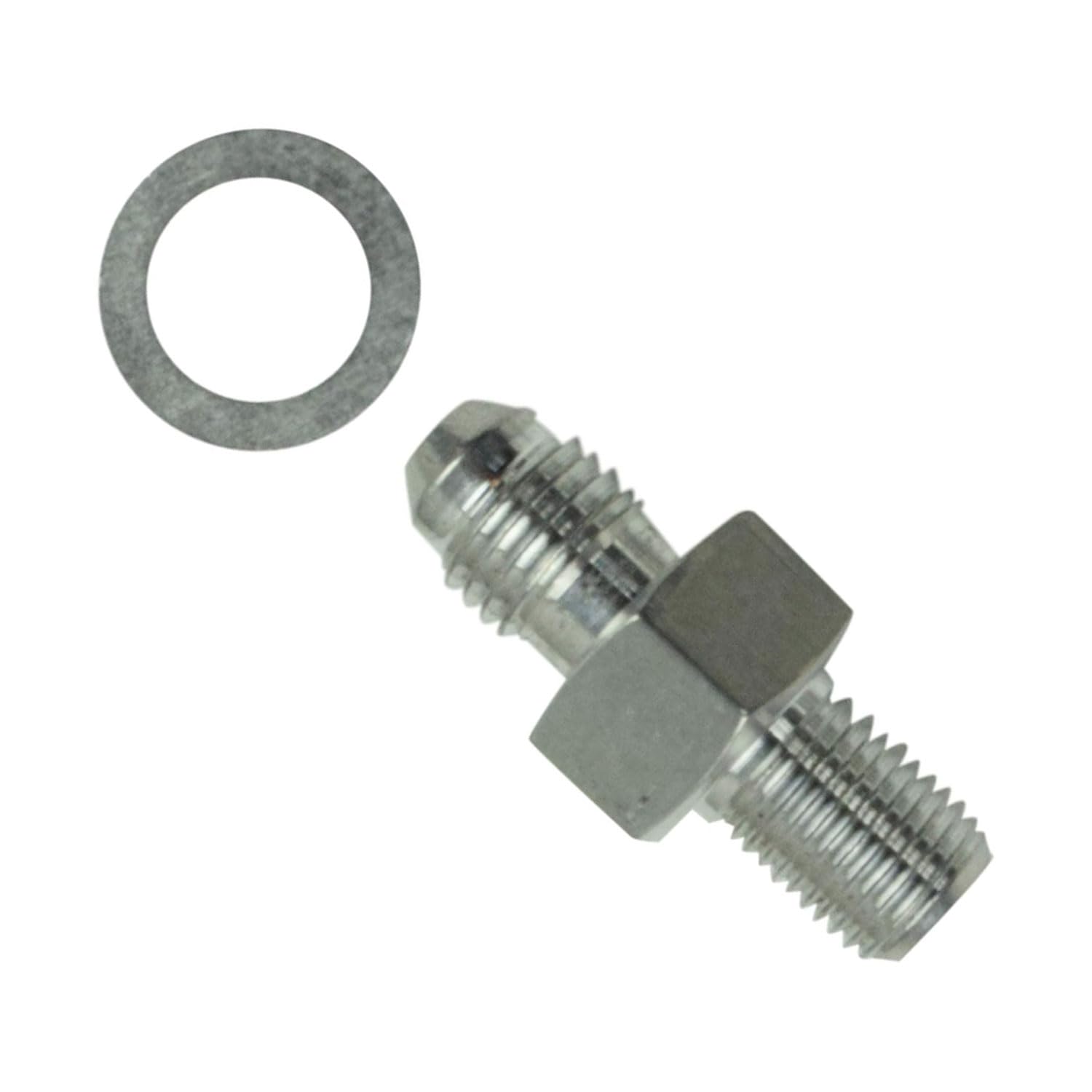 ICT Billet -4AN Male to M10-1.0mm Male Adapter Fitting Aluminum AN816-04-M1010 - Image 3