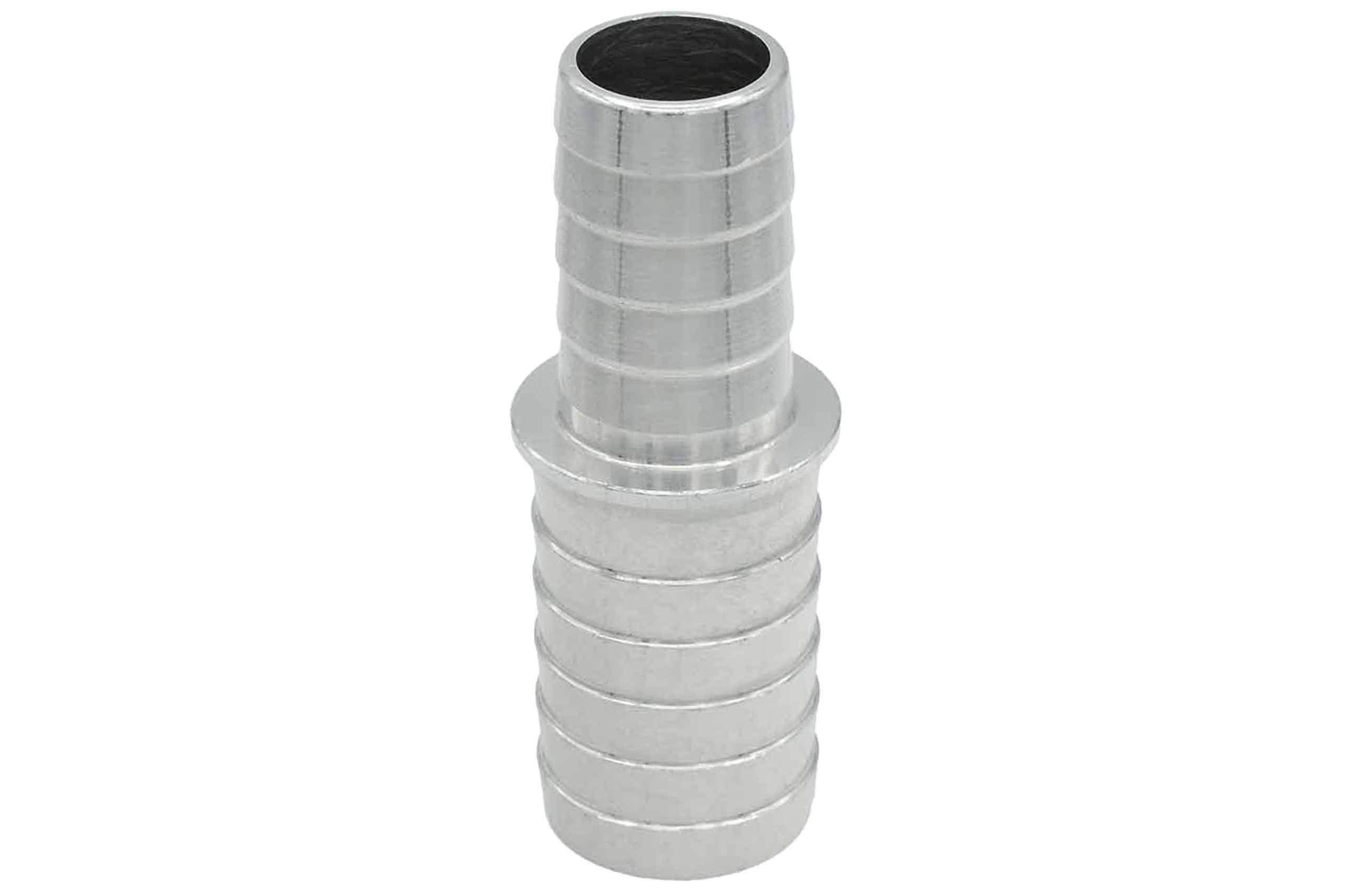 ICT Billet 5/8 to 1/2 Inch Hose Barb Splice Coupler Reducer Repair Fitting Adapter Connector Radiator Coolant Intercooler Heat Exchanger Fluid Designed & Manufactured in USA Bare Aluminum AN627-10-08A - Image 4