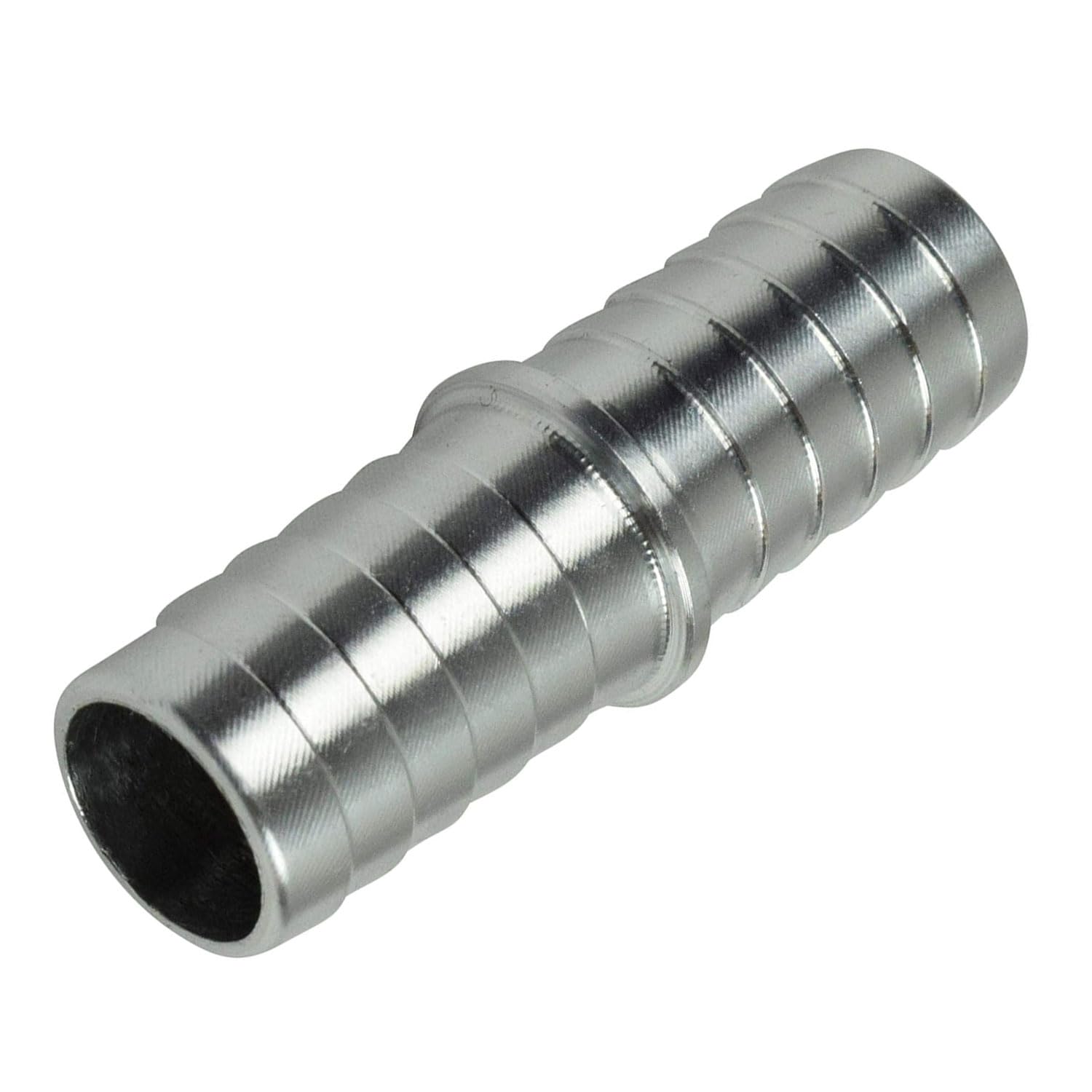 ICT Billet 5/8" to 5/8" Inch Hose Barb Splice Coupler Repair Fitting Adapter Connector Radiator Coolant Intercooler Heat Exchanger Fluid Designed & Manufactured in USA Bare Aluminum AN627-10A - Image 3