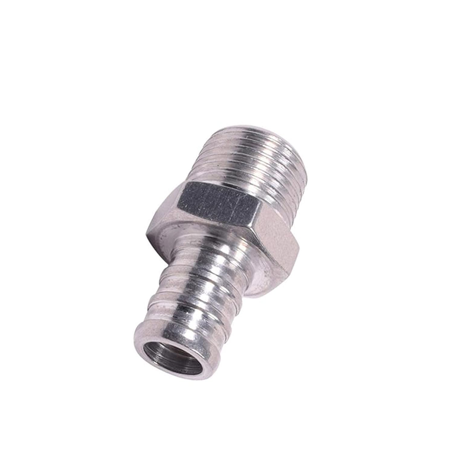 ICT Billet 5pc 3/8" Inch NPT Pipe 1/2" PEX Fitting (non potable water, air only) Bare Machined Aluminum Designed & Manufactured in the USA F375NP500PEX - Image 3