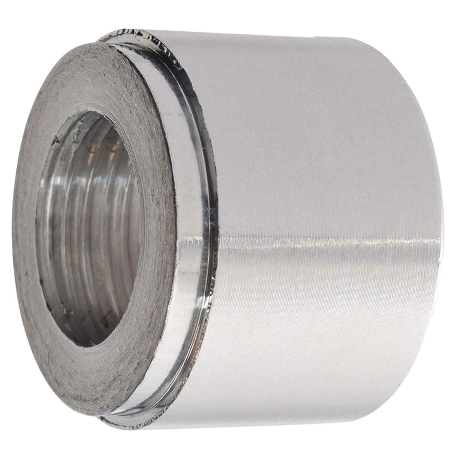 ICT Billet Aluminum 3/8" NPT Weld On Bung Female Nut Threaded Insert Weldable Weldable Taper Pipe Thread Connector Fluid Designed & Manufactured in The USA Bare 617-6703AL - Image 4