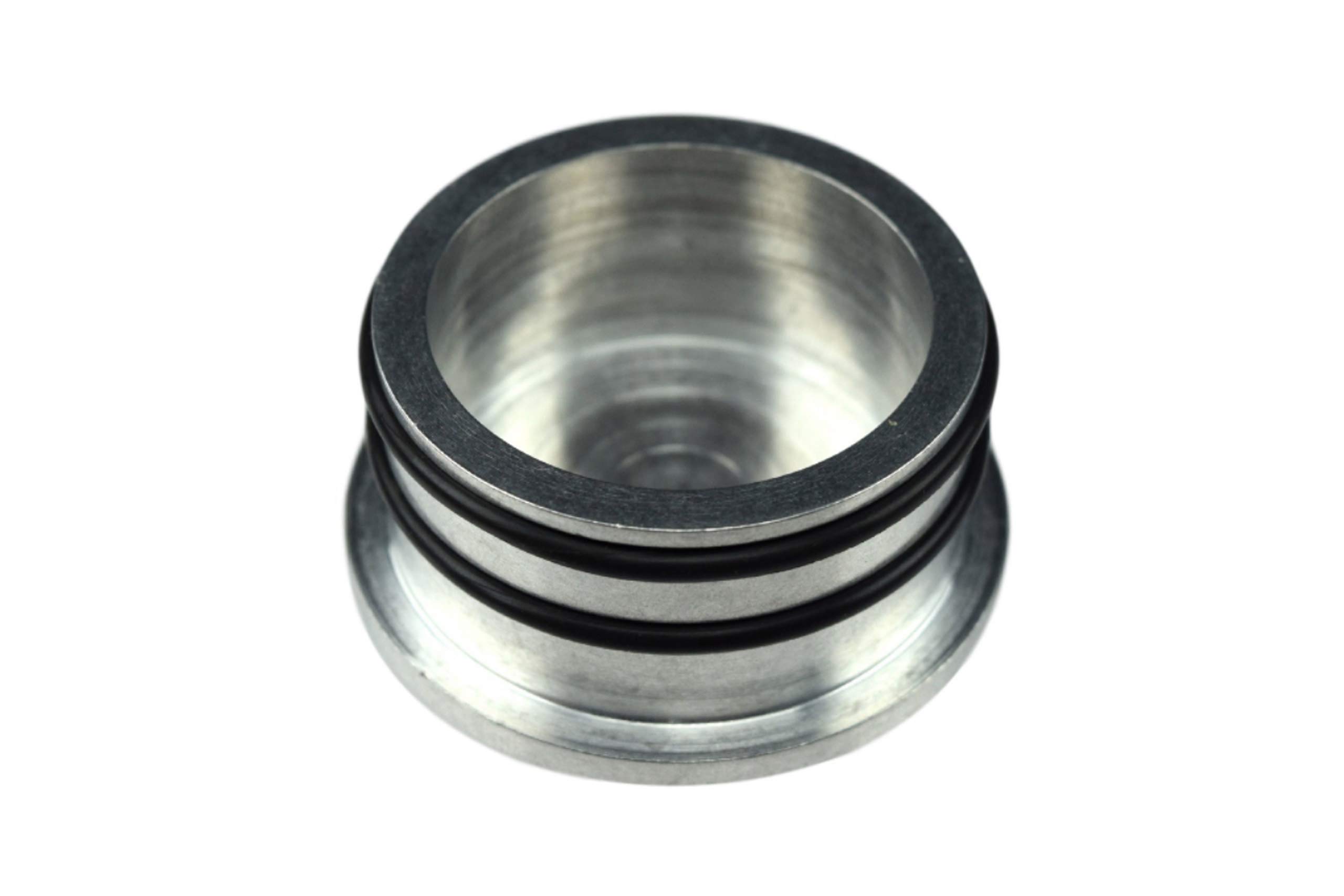 ICT Billet Duramax Turbo Diesel 2004.5-10 LBZ LLY LMM Mouth Piece Resonator Noise Reduction Plug Cover Cap 6.6L Seal Billet Aluminum Made in America ICT Billet 551503 - Image 3