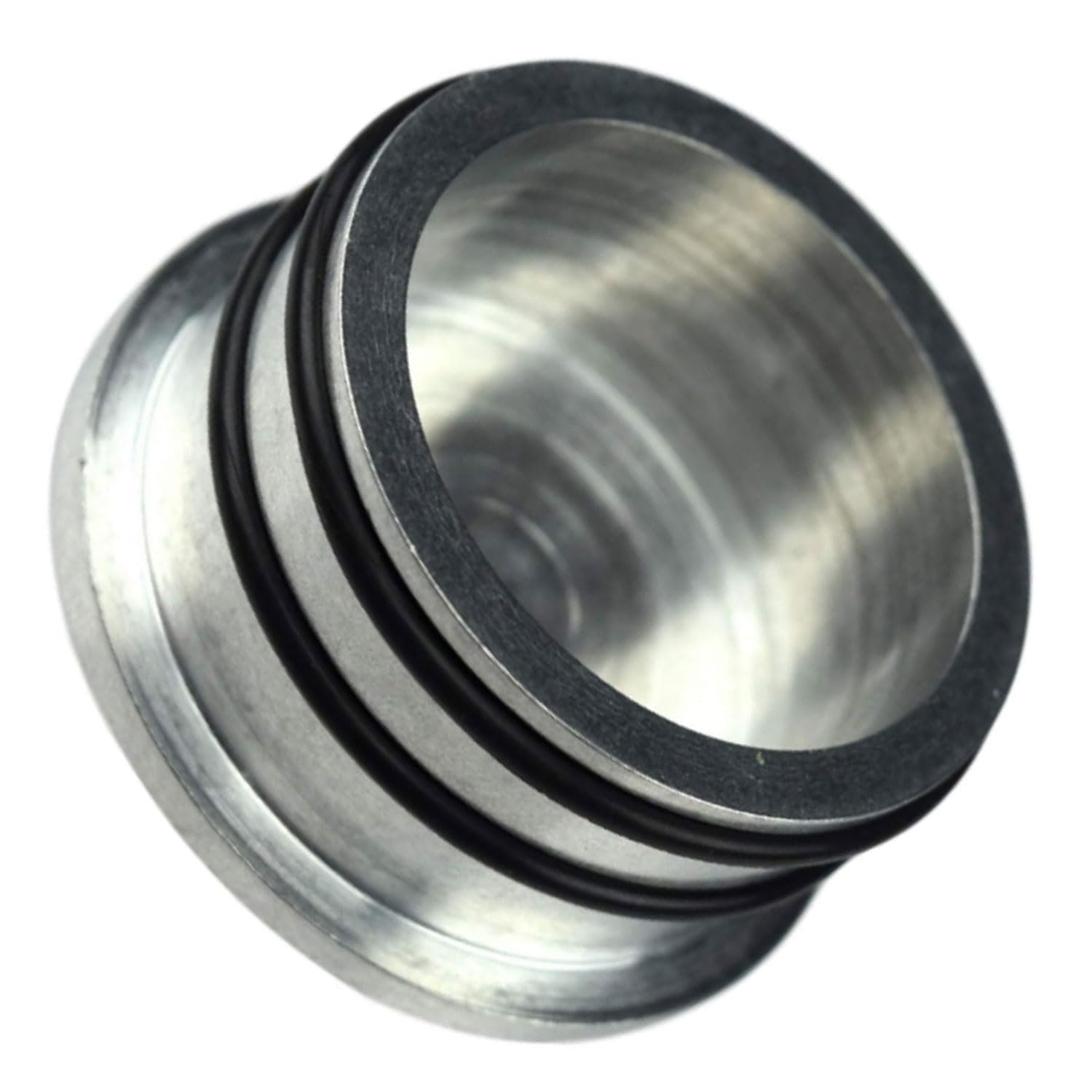 ICT Billet Duramax Turbo Diesel 2004.5-10 LBZ LLY LMM Mouth Piece Resonator Noise Reduction Plug Cover Cap 6.6L Seal Billet Aluminum Made in America ICT Billet 551503 - Image 4