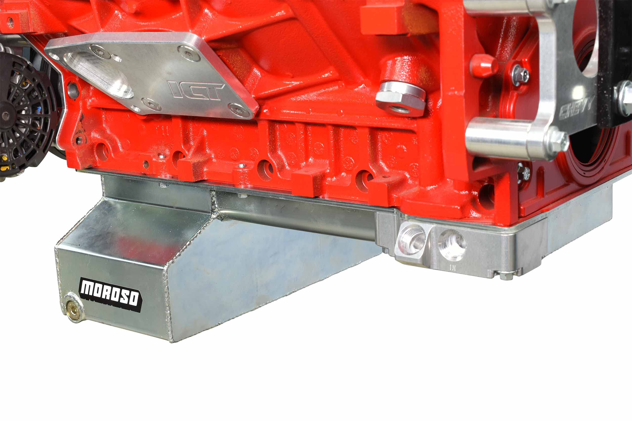 ICT Billet LS Remote Oil Filter Adapter for Front-Sump Sheet Metal Oil Pan Compatible with LS Swap Nissan 350Z 240SX Scion FR-S Subaru BRZ Toyota GT86 Moroso Canton 551350-FS01 - Image 5