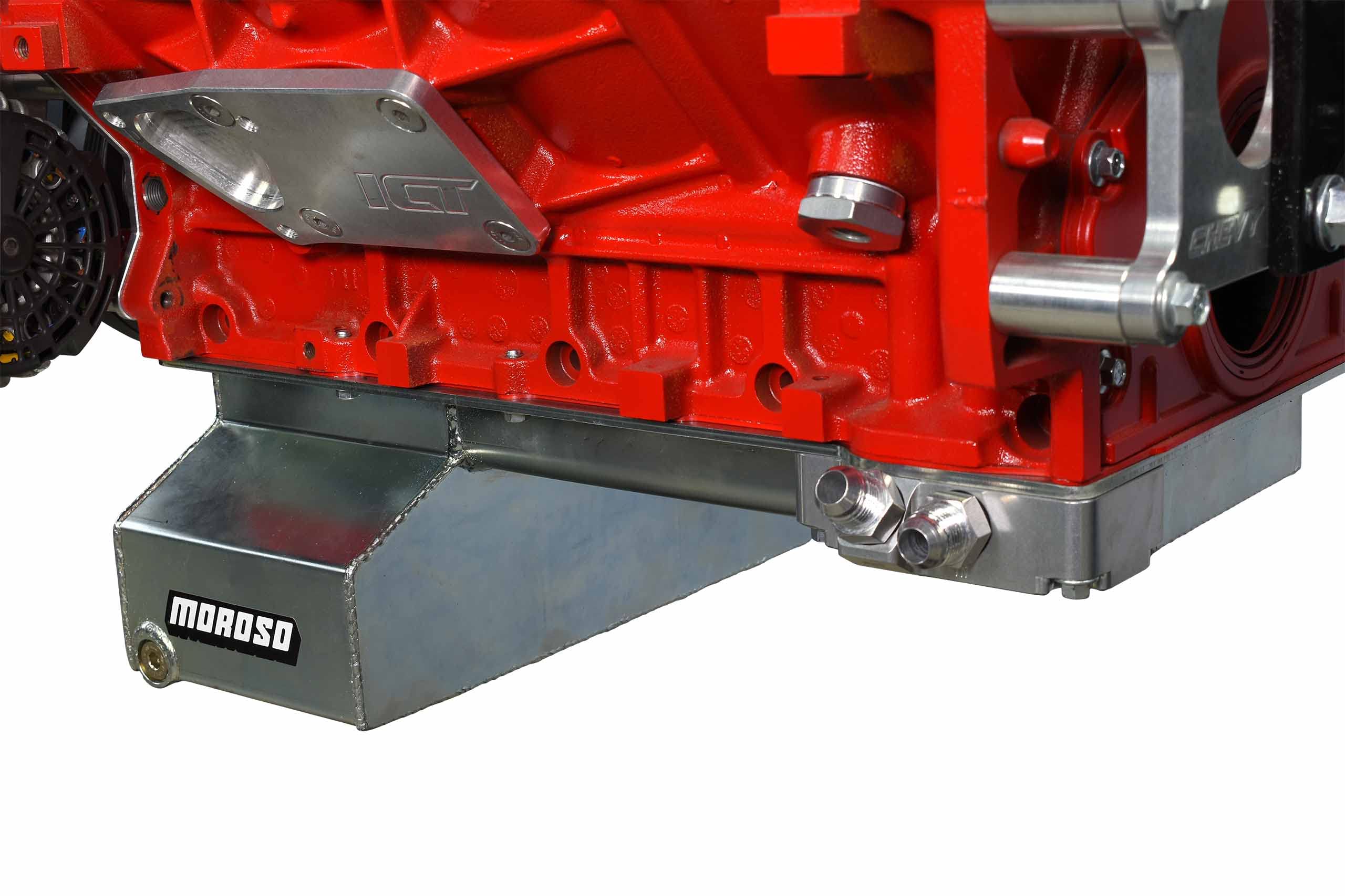 ICT Billet LS Remote Oil Filter Adapter for Front-Sump Sheet Metal Oil Pan Compatible with LS Swap Nissan 350Z 240SX Scion FR-S Subaru BRZ Toyota GT86 Moroso Canton 551350-FS01 - Image 6