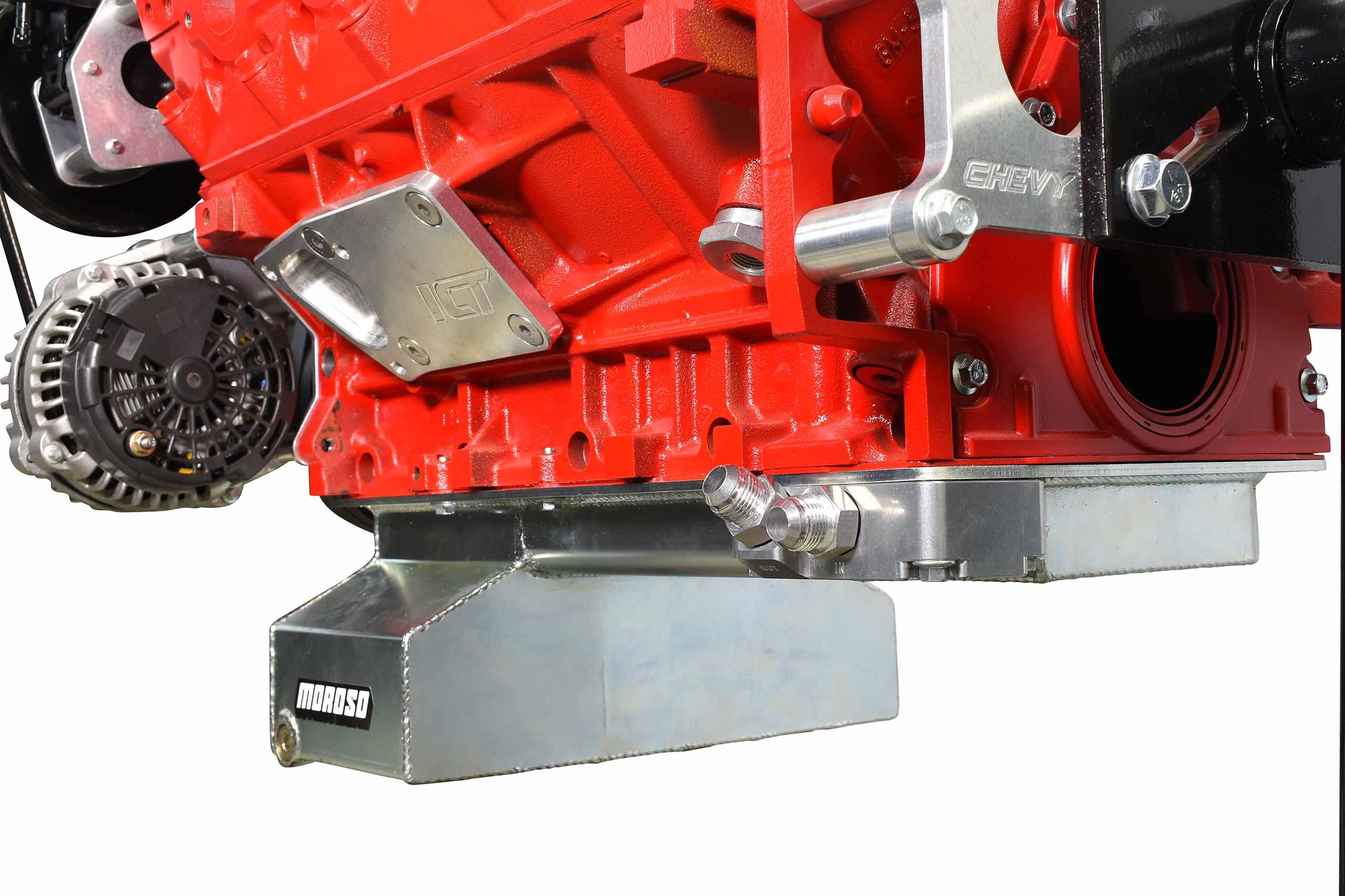 ICT Billet LS Remote Oil Filter Adapter for Front-Sump Sheet Metal Oil Pan Compatible with LS Swap Nissan 350Z 240SX Scion FR-S Subaru BRZ Toyota GT86 Moroso Canton 551350-FS01 - Image 8