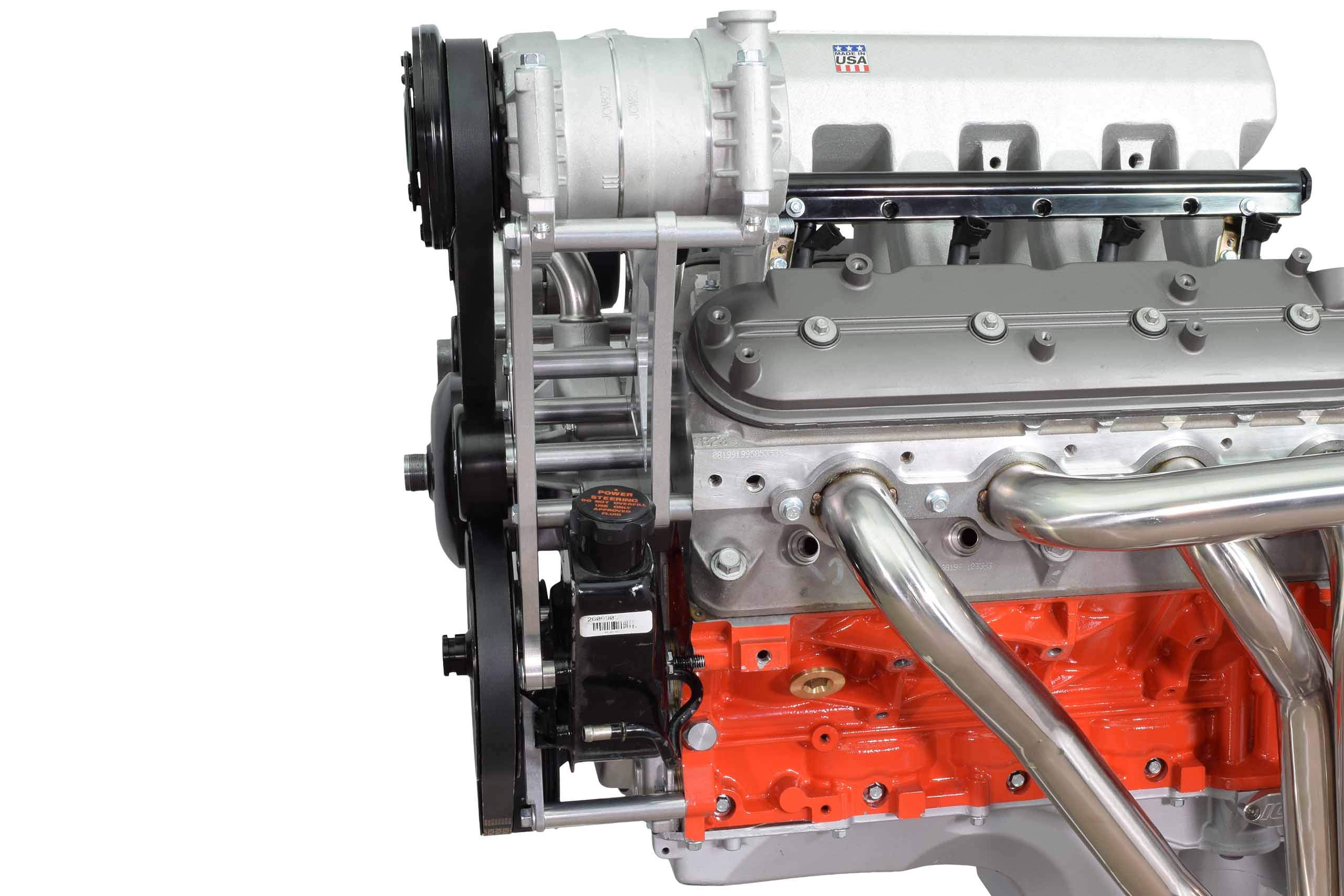 ICT Billet LS Swap A/C Compressor and Power Steering Bracket Compatible with 1996 1997 1998 Vortec Chevy Silverado Tahoe Suburban LS1 LS3 LQ4 LQ9 4.8L 5.3L 6.0L 6.2L 551127-3 - Image 9