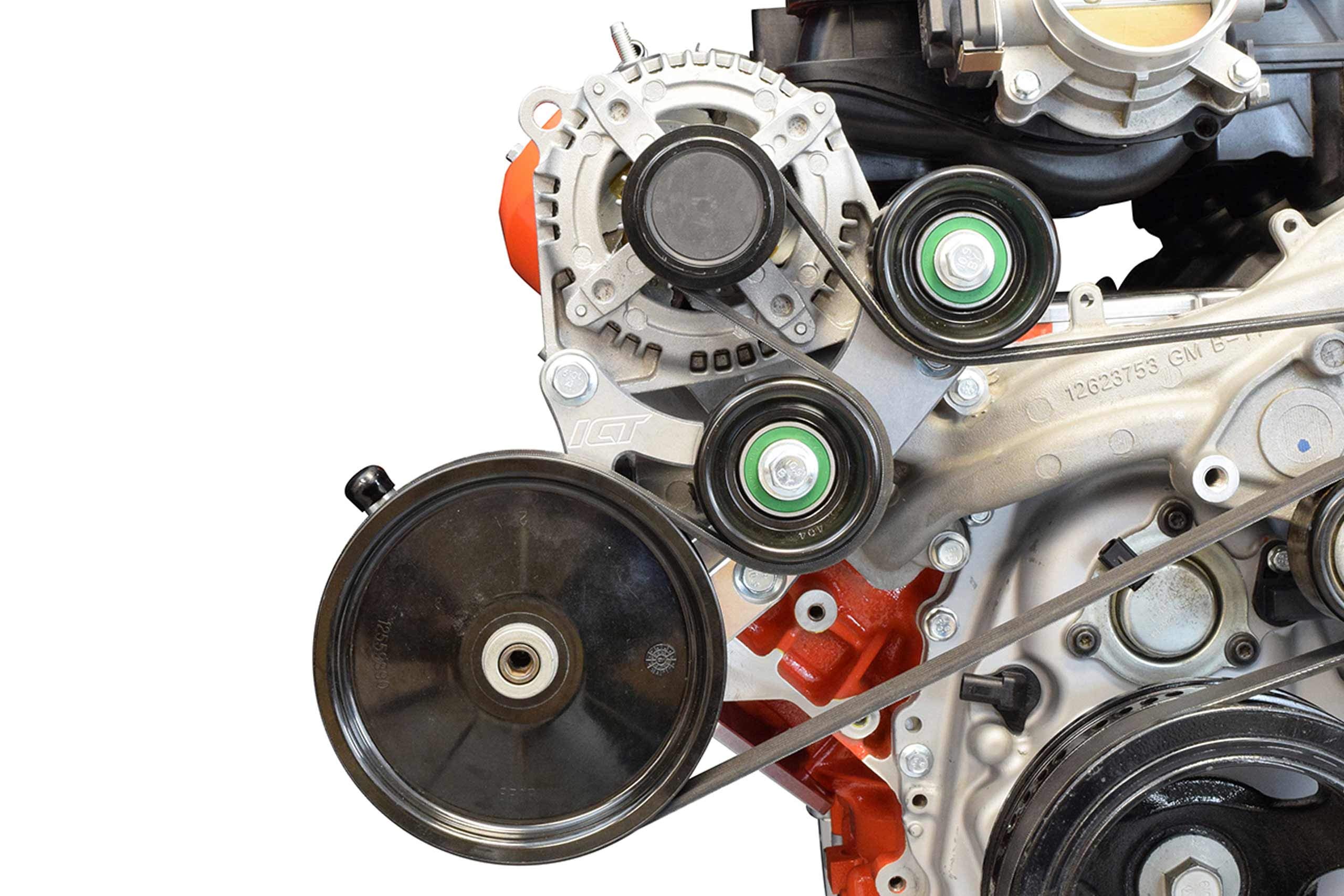 ICT Billet LT1 L83 Alternator & Power Steering Pump Bracket Accessory Kit Truck Gen V 551368 - Image 6