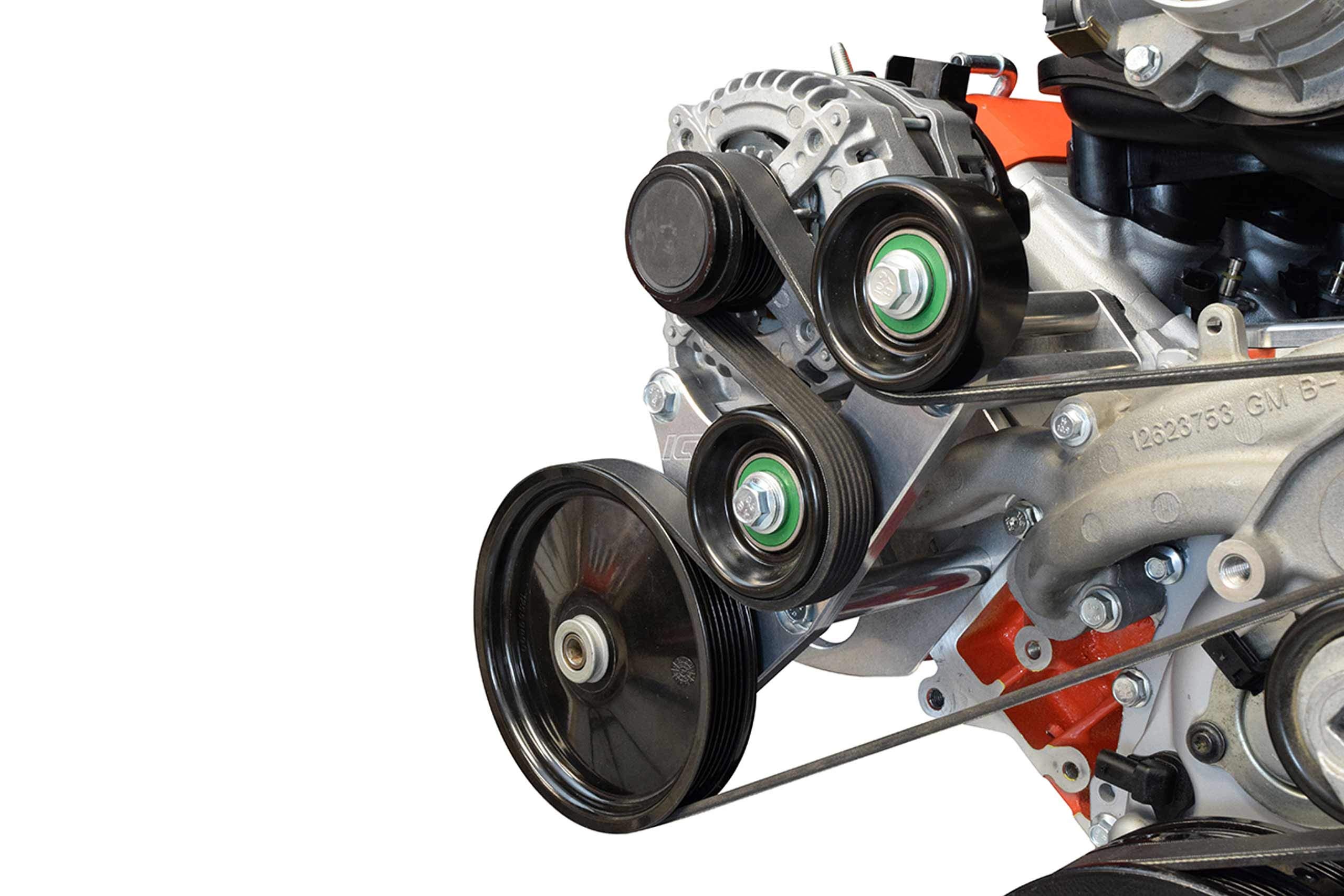 ICT Billet LT1 L83 Alternator & Power Steering Pump Bracket Accessory Kit Truck Gen V 551368 - Image 7