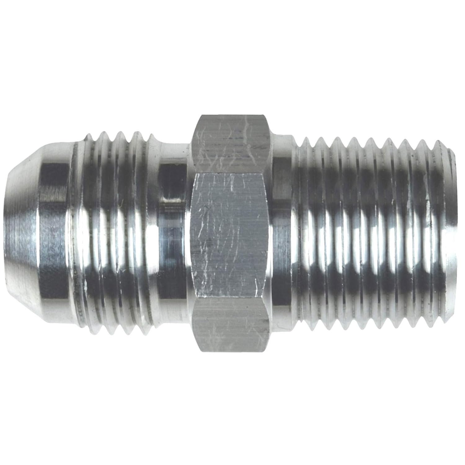 ICT Billet Straight -10AN Flare Male to 1/2"NPT Pipe Adapter Fitting 10 AN Bare Aluminum - National Pipe Thread Designed & Manufactured In The USA AN816-10-08A - Image 7