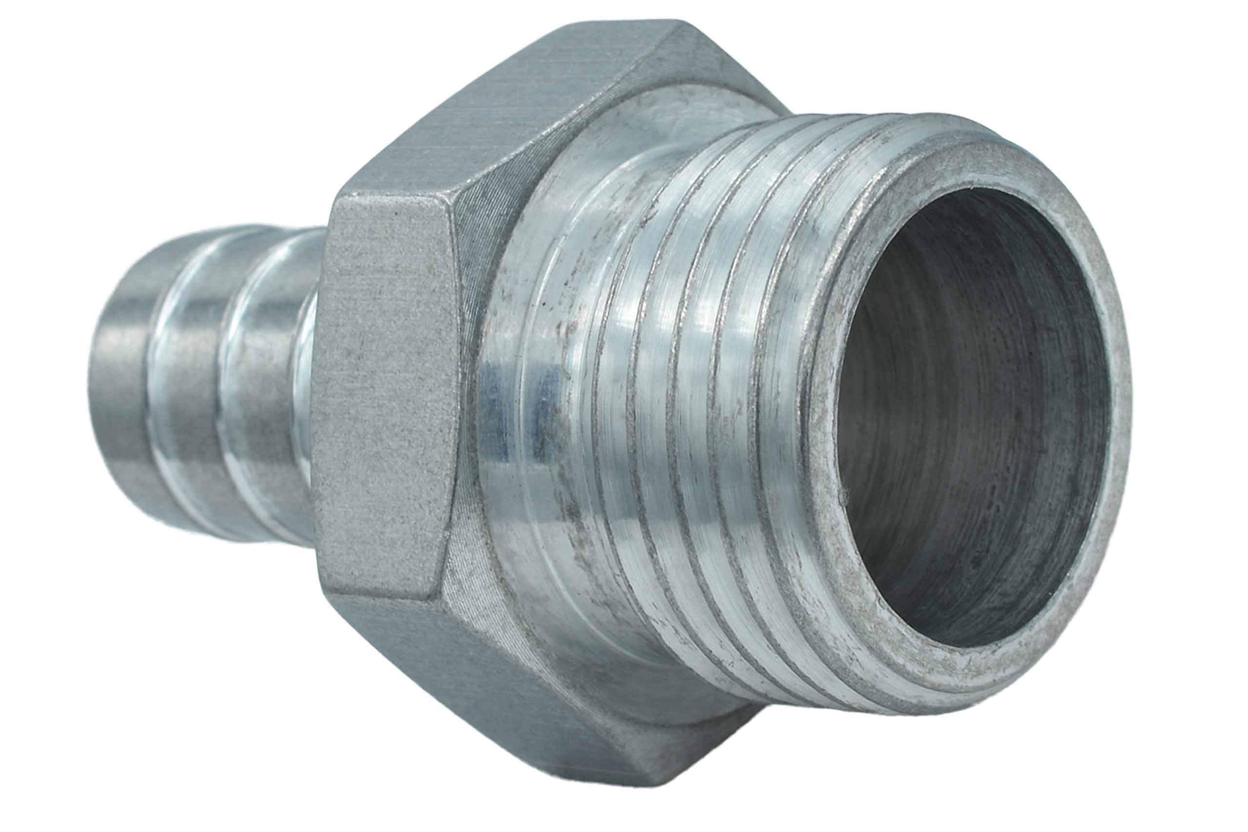 ICT Billet Straight 10AN Orb to 1/2" Hose Barb Fitting Adapter 10AN to 1/2" Hose Barb Connector Fluid Designed & Manufactured in the USA Bare Aluminum F100R500BA - Image 6