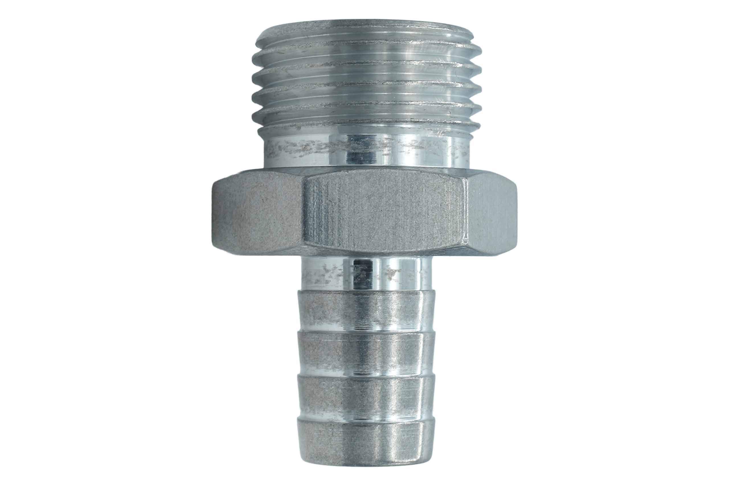 ICT Billet Straight 10AN Orb to 1/2" Hose Barb Fitting Adapter 10AN to 1/2" Hose Barb Connector Fluid Designed & Manufactured in the USA Bare Aluminum F100R500BA - Image 8
