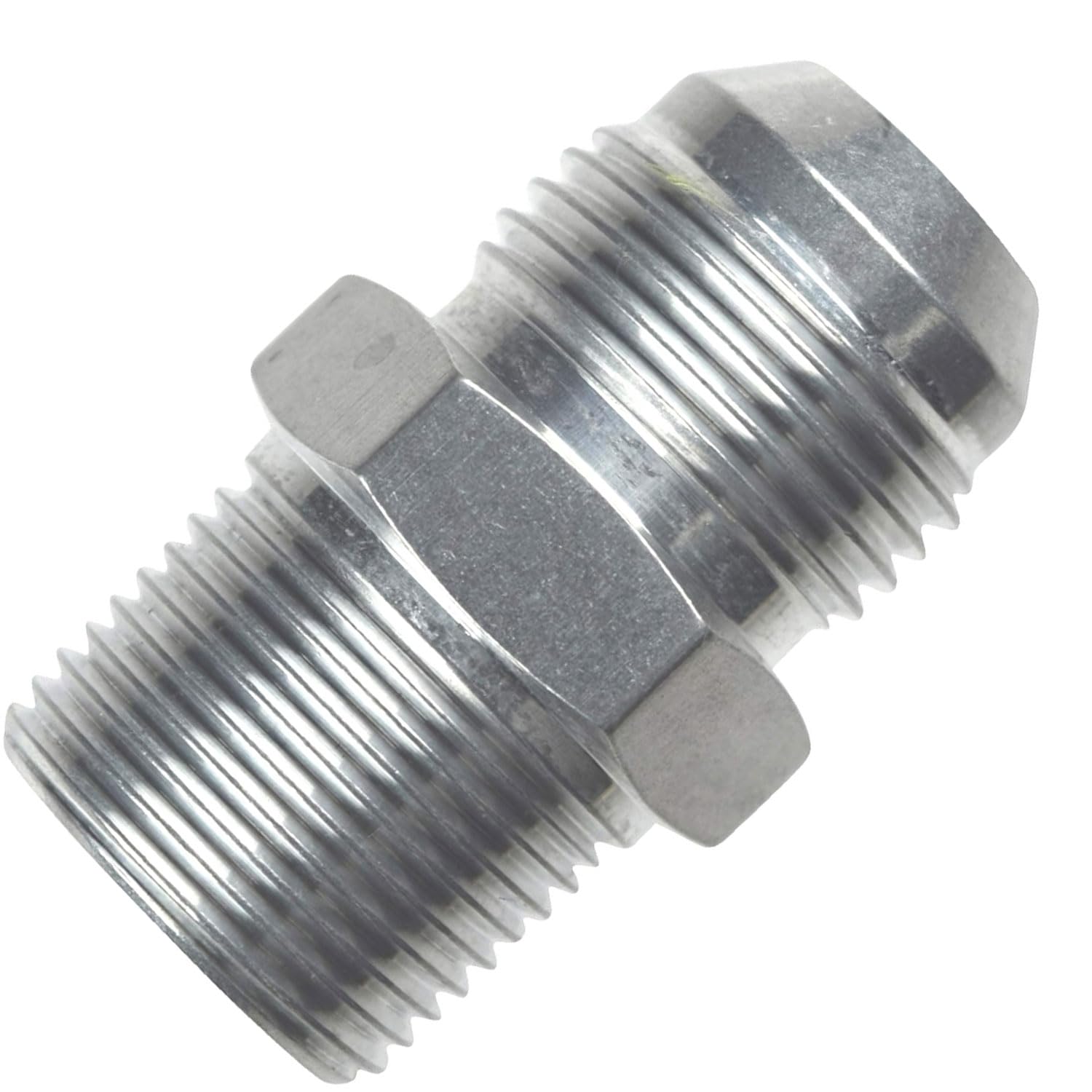 ICT Billet Straight -12AN Flare Male to 3/4"NPT Pipe Adapter Fitting 12 AN Bare Aluminum AN816-12-12A - Image 4