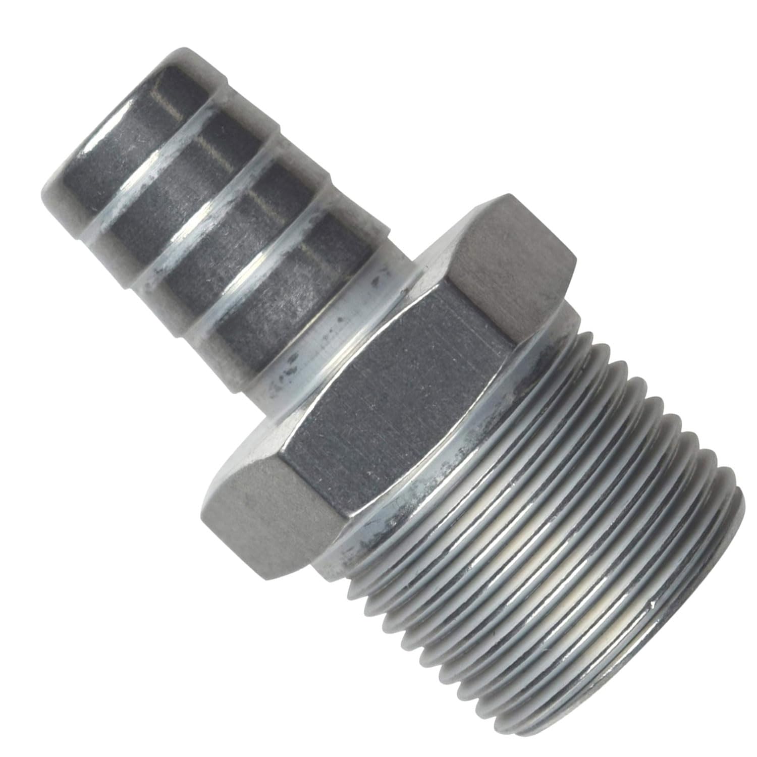 ICT Billet Straight 3/4" NPT Pipe to 5/8" .625" Hose Barb Fitting Bare Aluminum AN840-10-12A - Image 5