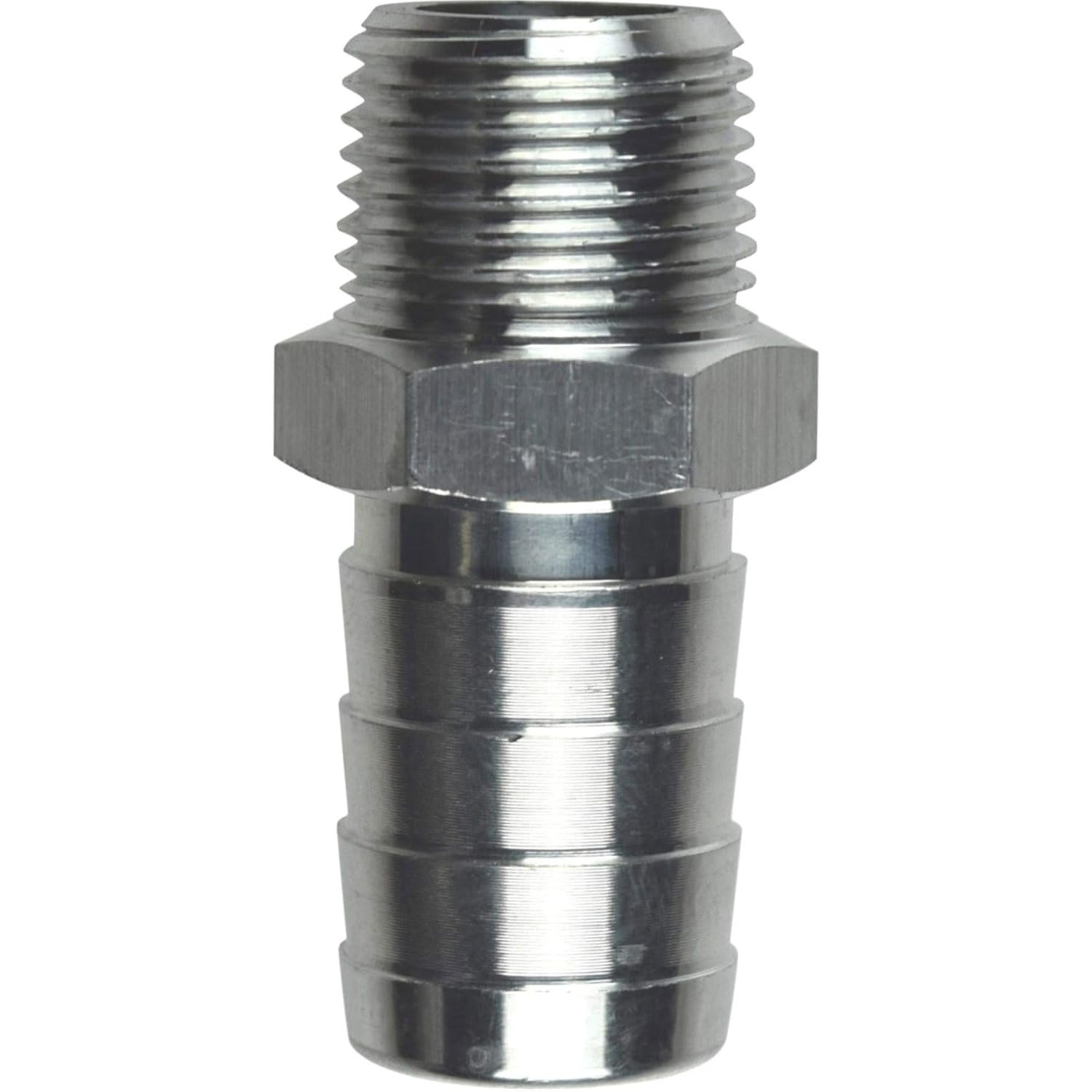 ICT Billet Straight 3/8" NPT Pipe to 5/8" .625" Hose Barb Fitting Bare Aluminum National Pipe Thread Connector Fluid or Air Designed & Manufactured in the USA AN840-10-06A - Image 5