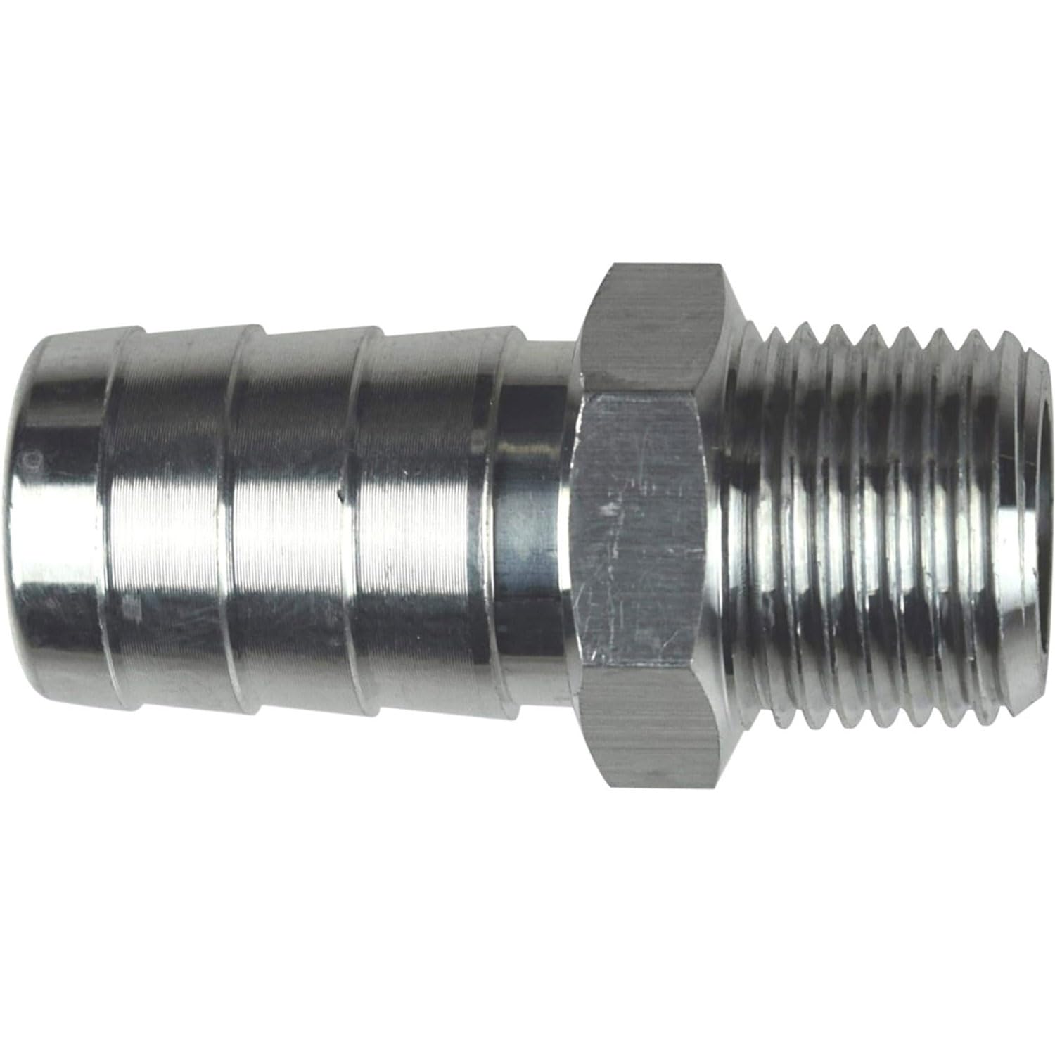 ICT Billet Straight 3/8" NPT Pipe to 5/8" .625" Hose Barb Fitting Bare Aluminum National Pipe Thread Connector Fluid or Air Designed & Manufactured in the USA AN840-10-06A - Image 7