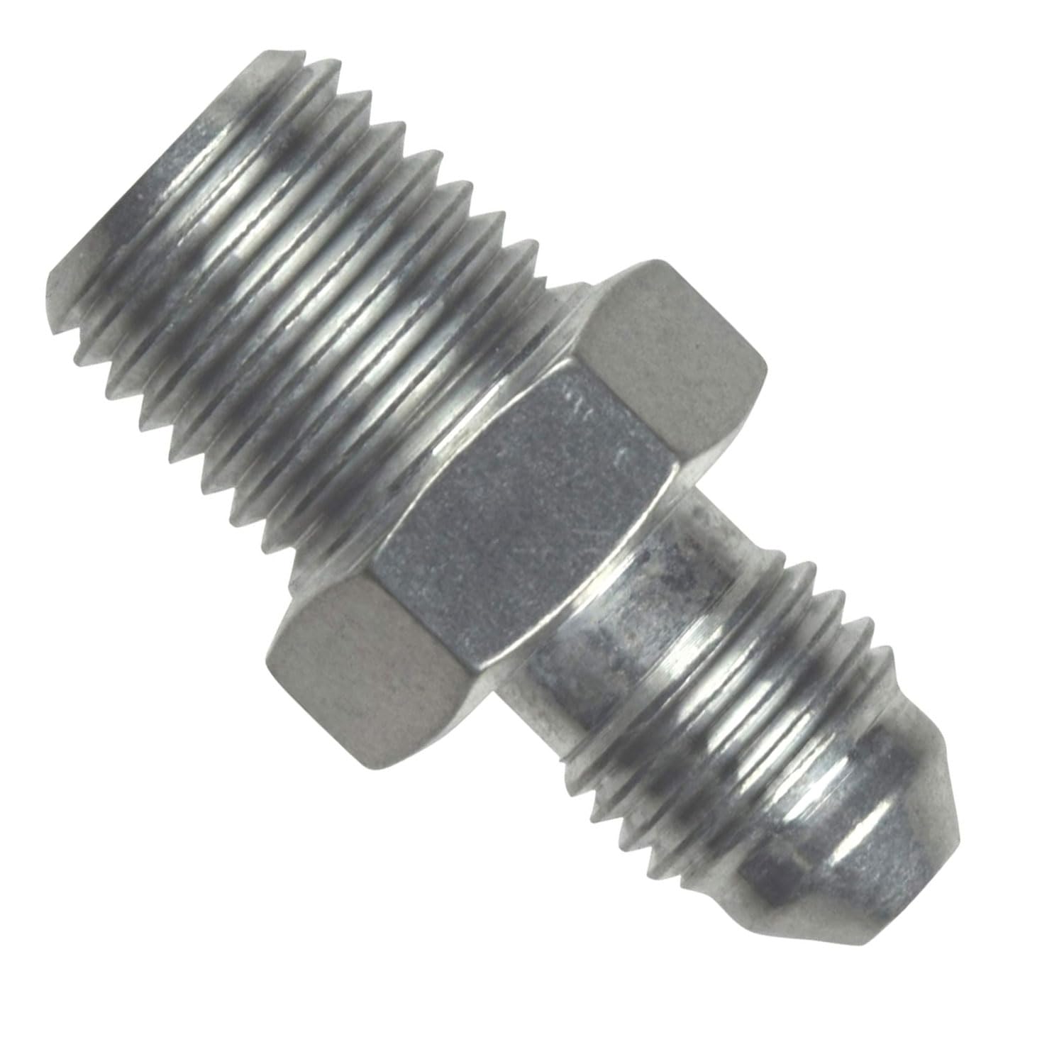 ICT Billet Straight -4 Flare Male to 1/4" NPT Pipe Adapter Fitting 4 AN Bare Aluminum - National Pipe Thread Designed & Manufactured in the USA AN816-04-04A - Image 3