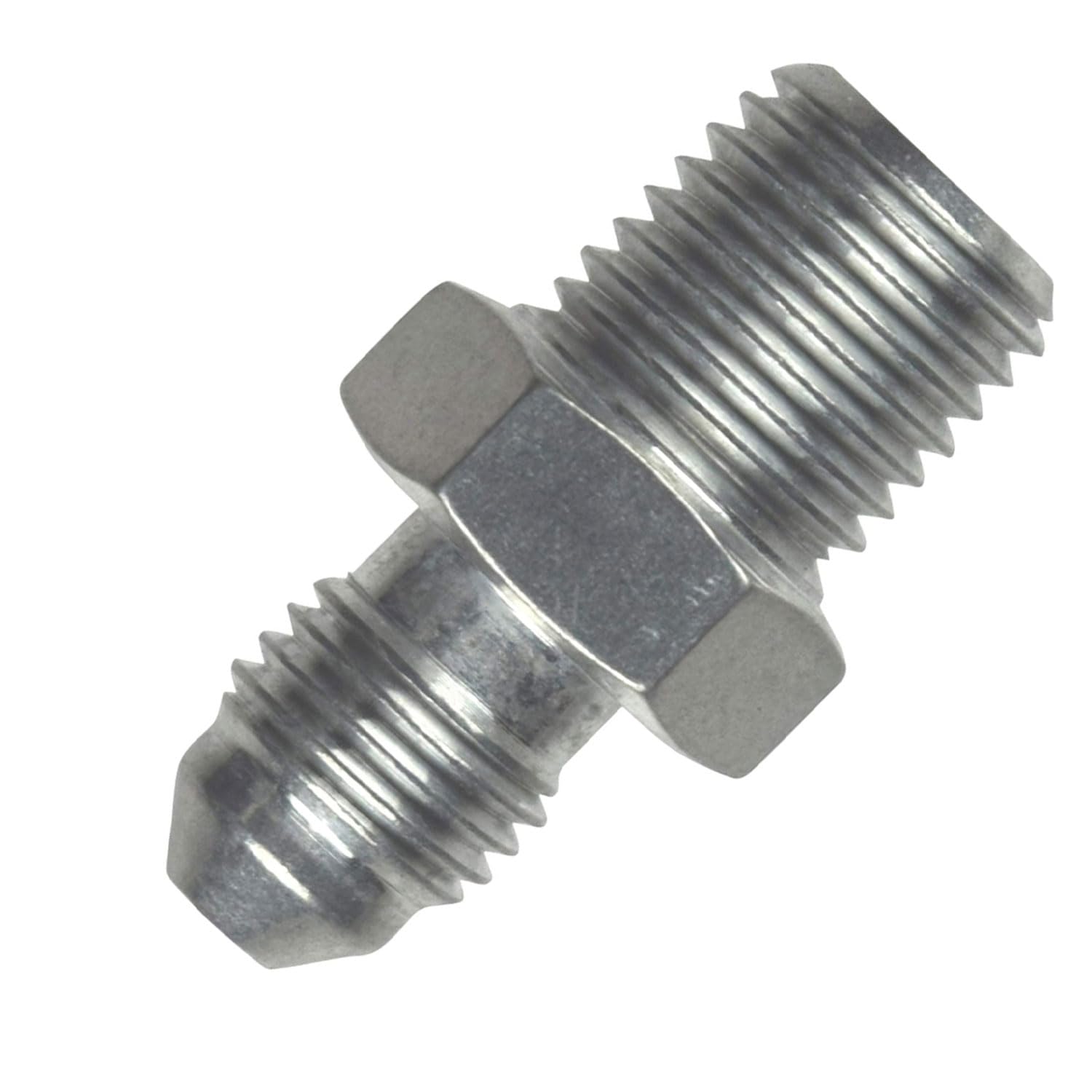 ICT Billet Straight -4 Flare Male to 1/4" NPT Pipe Adapter Fitting 4 AN Bare Aluminum - National Pipe Thread Designed & Manufactured in the USA AN816-04-04A - Image 5