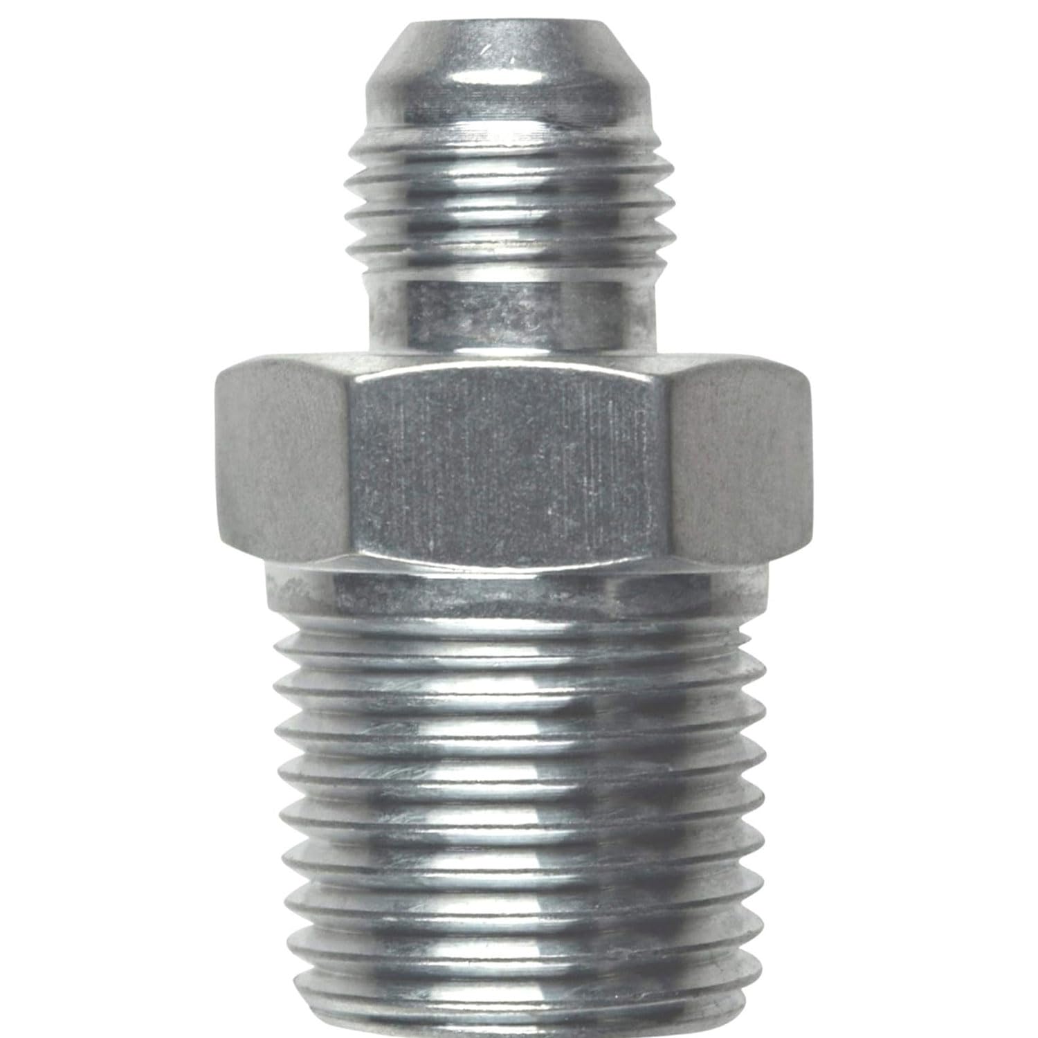 ICT Billet Straight -6 Flare Male to 1/2"NPT Pipe Adapter Fitting 6 AN Bare Aluminum - National Pipe Thread Designed & Manufactured in the USA AN816-06-08A - Image 5