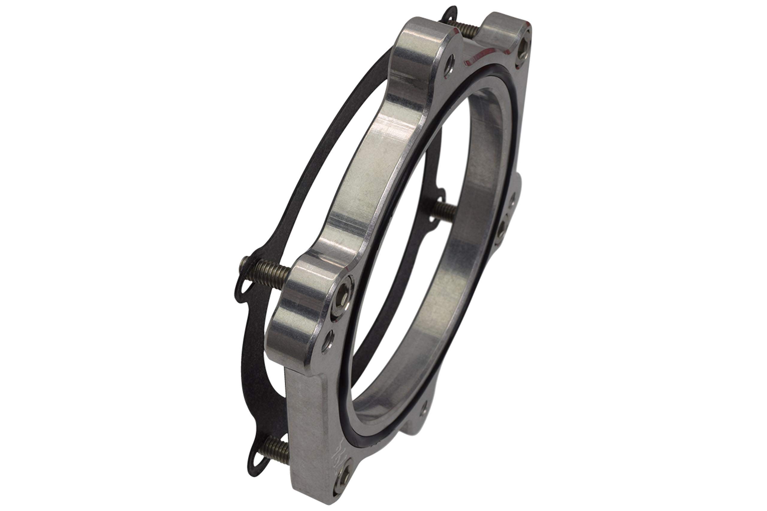 ICT Billet Throttle Body Rotation Angle Adapter Compatible with Chevrolet Gen 5 LT5 Turn Spin Clocking Rotate 551794 - Image 4