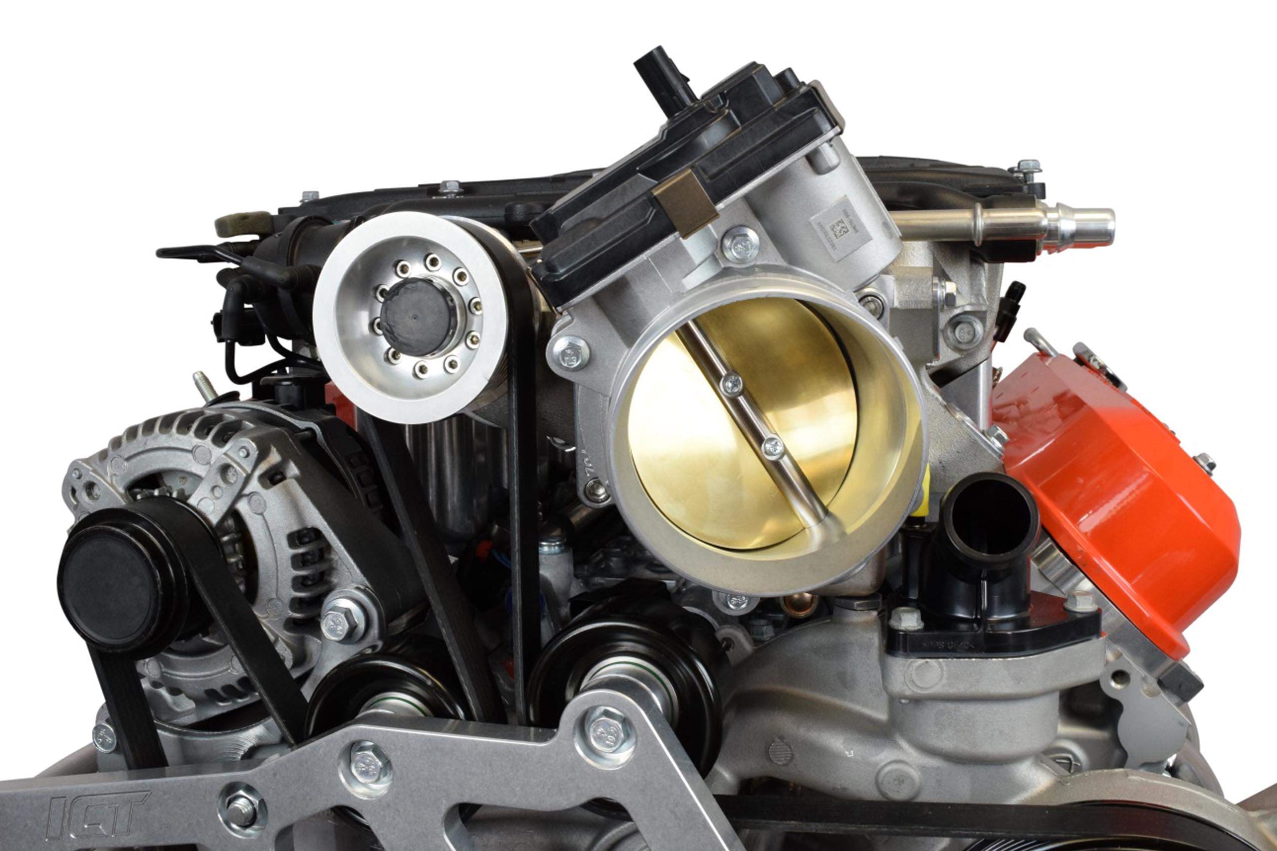 ICT Billet Throttle Body Rotation Angle Adapter Compatible with Chevrolet Gen 5 LT5 Turn Spin Clocking Rotate 551794 - Image 7