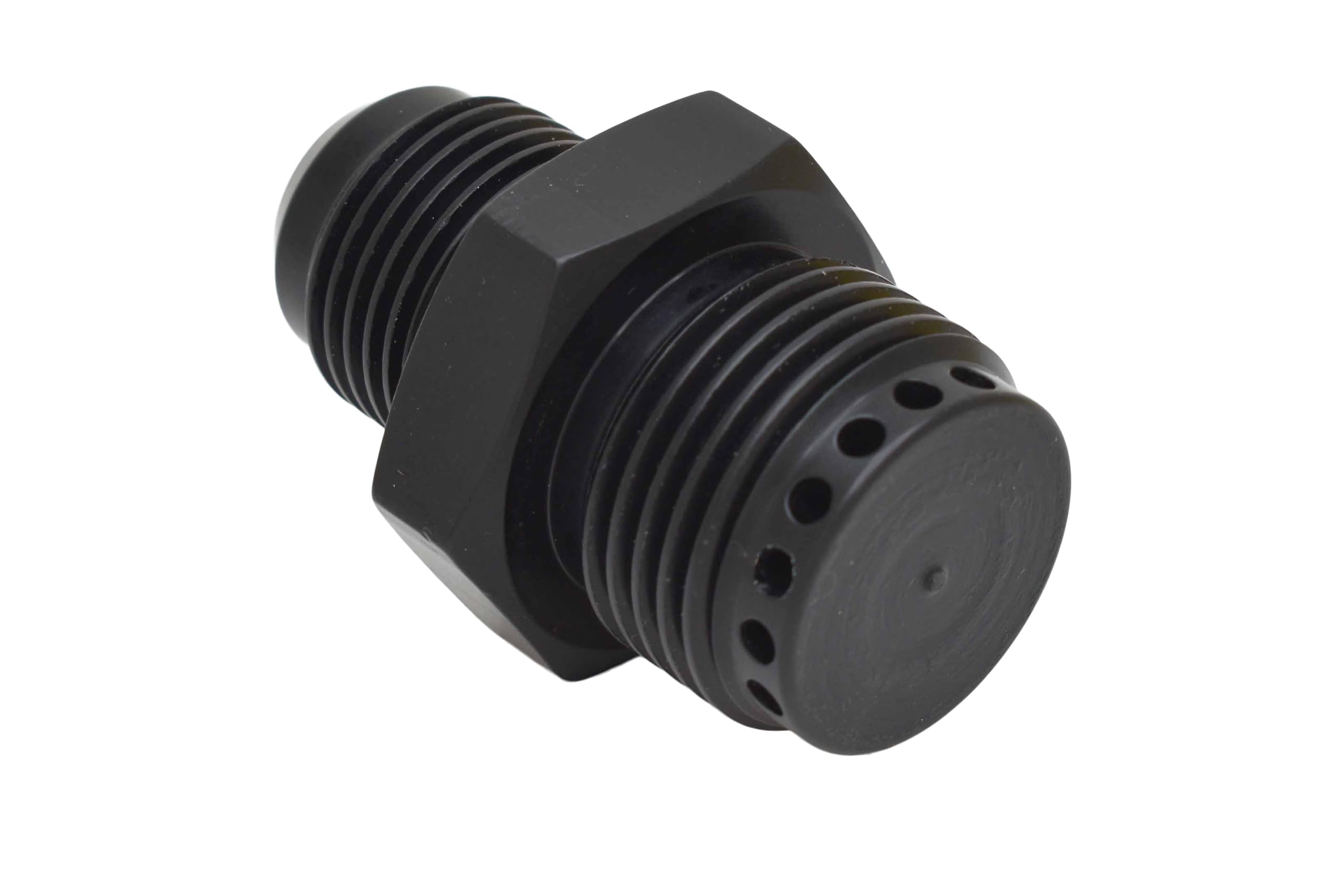 ICT Billet Valve Cover Baffle Fitting -10AN Flare to -12AN ORB Black Anodized Crank Case Breather PCV 551883-10-12 - Image 4