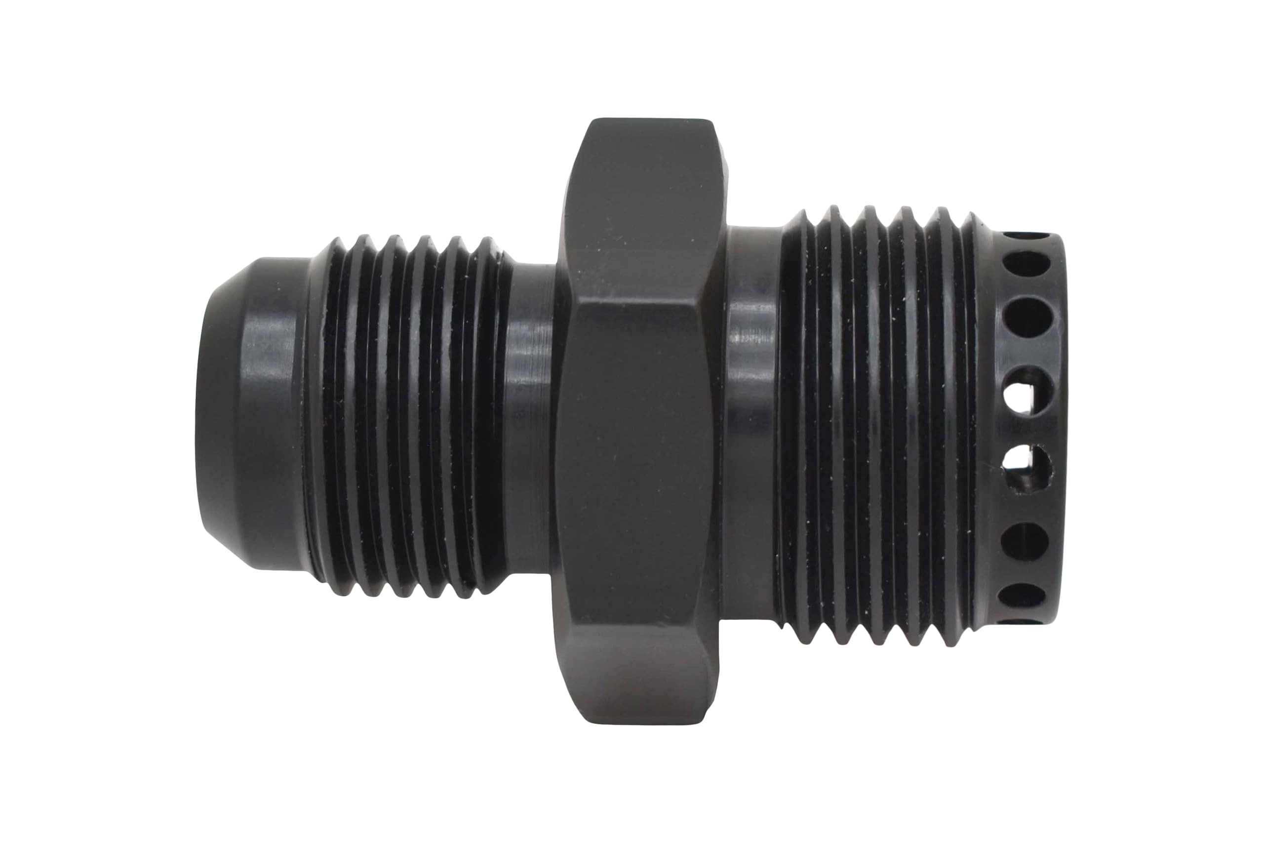 ICT Billet Valve Cover Baffle Fitting -10AN Flare to -12AN ORB Black Anodized Crank Case Breather PCV 551883-10-12 - Image 5