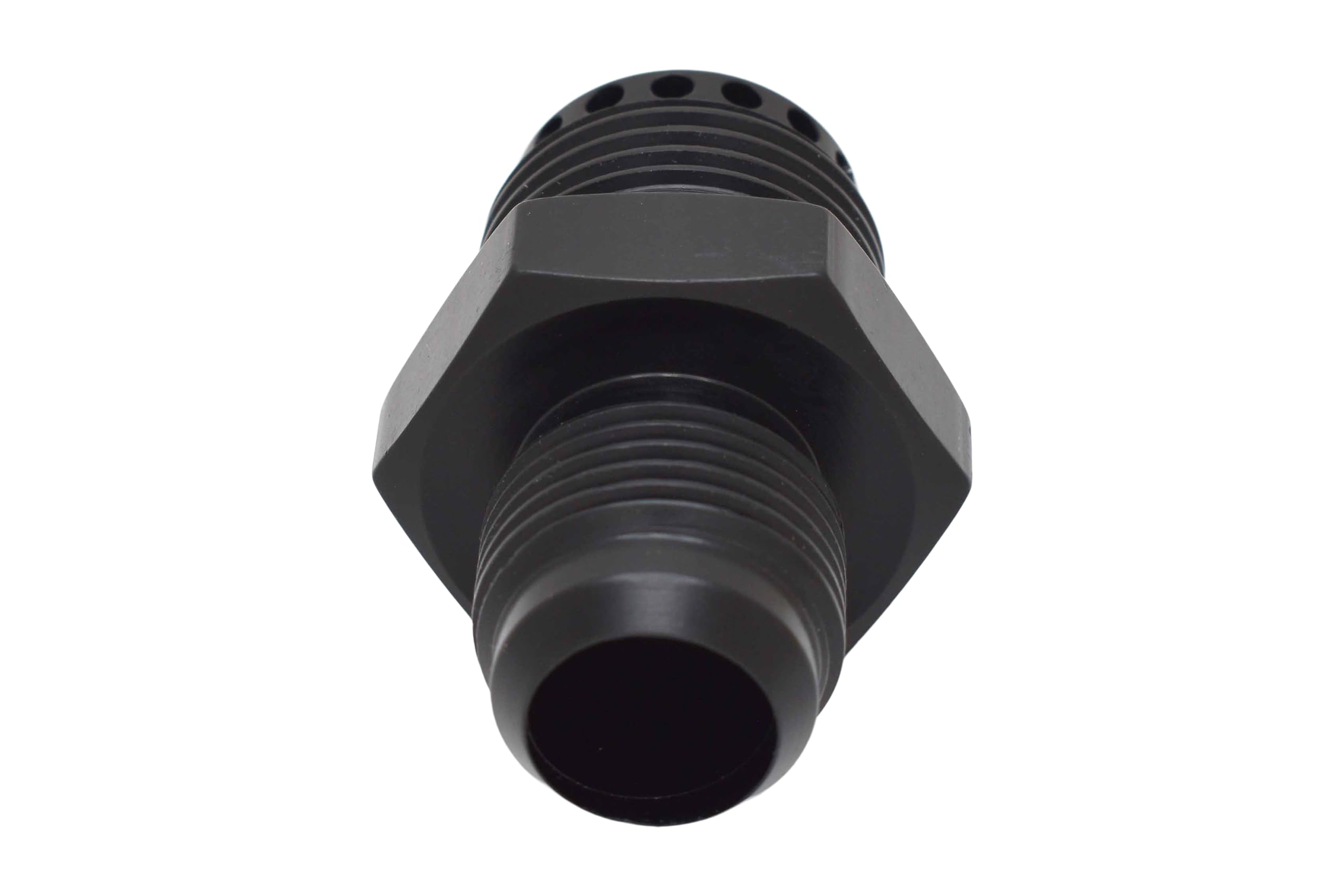 ICT Billet Valve Cover Baffle Fitting -10AN Flare to -12AN ORB Black Anodized Crank Case Breather PCV 551883-10-12 - Image 7