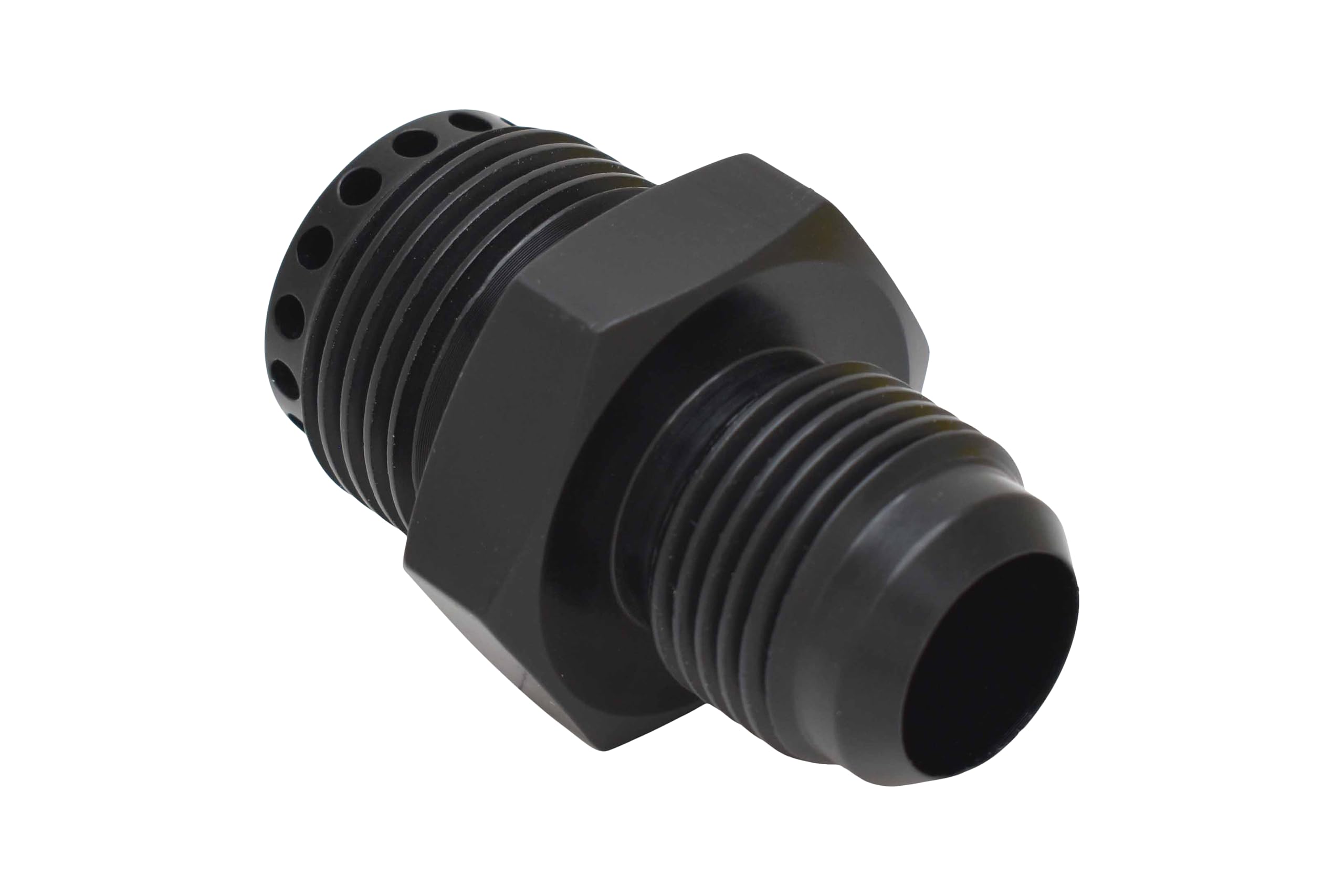 ICT Billet Valve Cover Baffle Fitting -10AN Flare to -12AN ORB Black Anodized Crank Case Breather PCV 551883-10-12 - Image 8