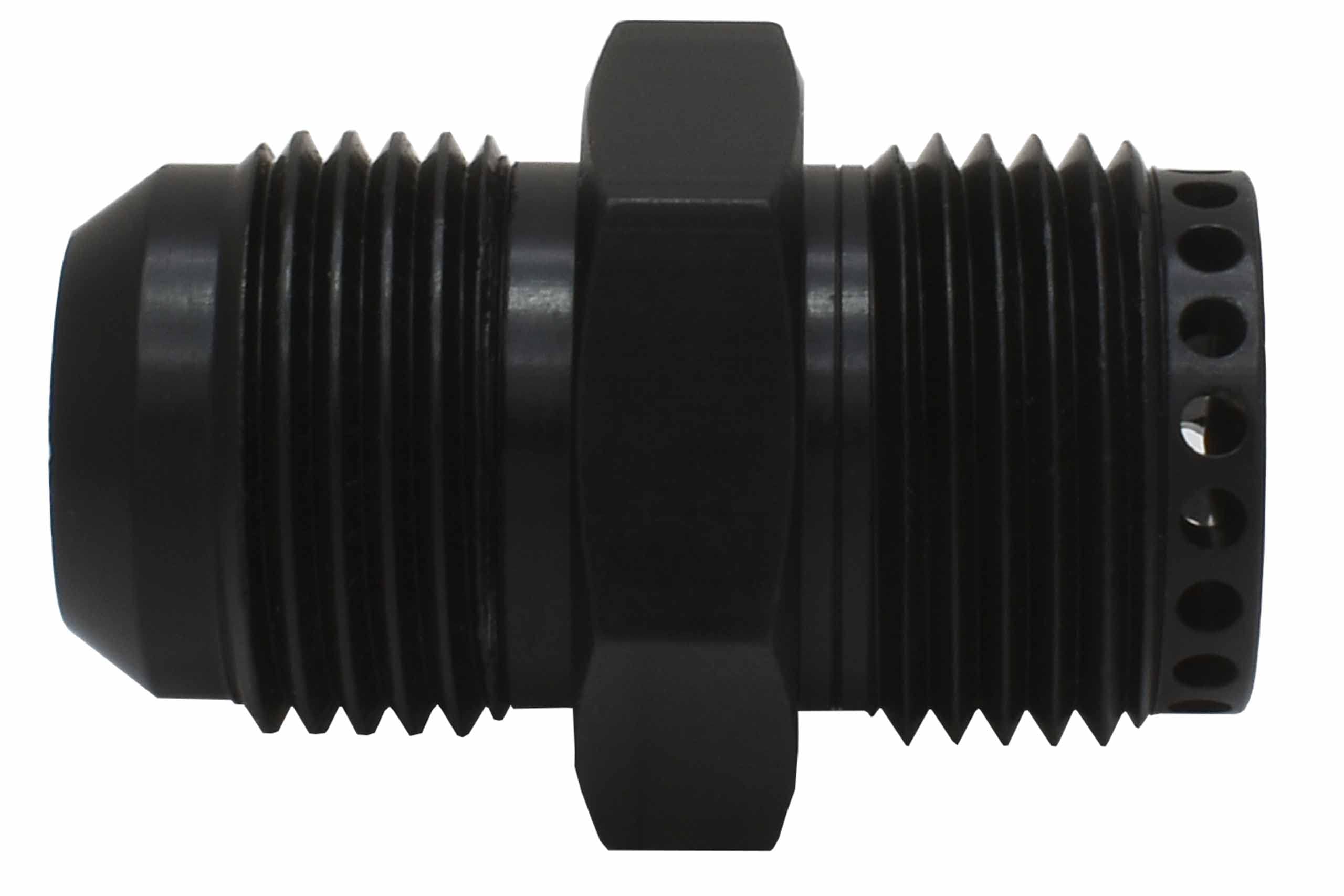 ICT Billet Valve Cover Baffle Fitting -12AN ORB Black Anodized Crank Case Breather 12AN Flare PCV 551883 - Image 5