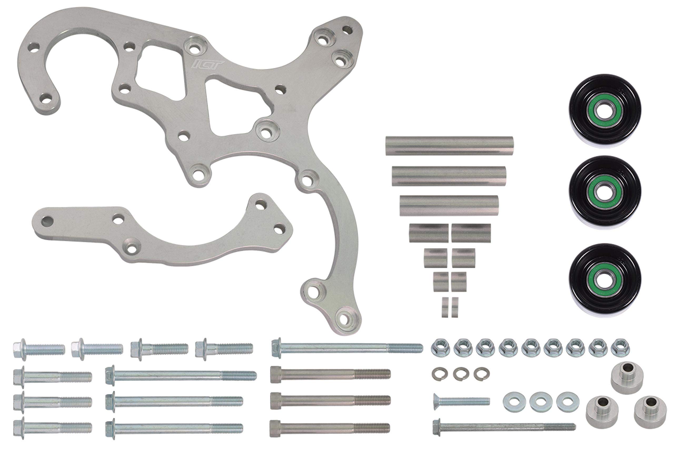 LT Gen V Swap C10 Truck Saginaw Power Steering & R4 A/C Compressor Bracket Kit - Image 4